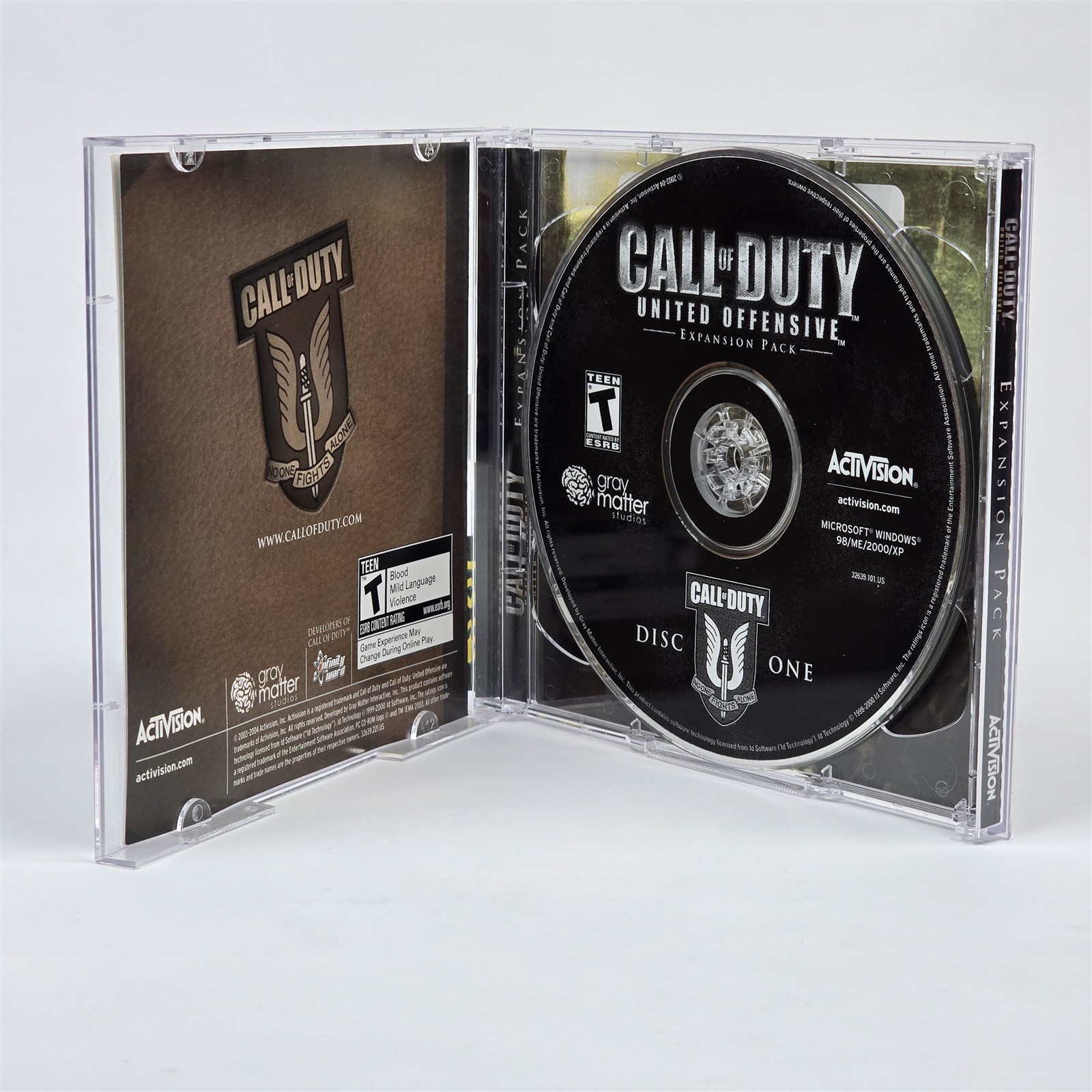 Call of Duty: United Offensive Expansion (PC CD-ROM) Jewel CIB COMPLETE with Key