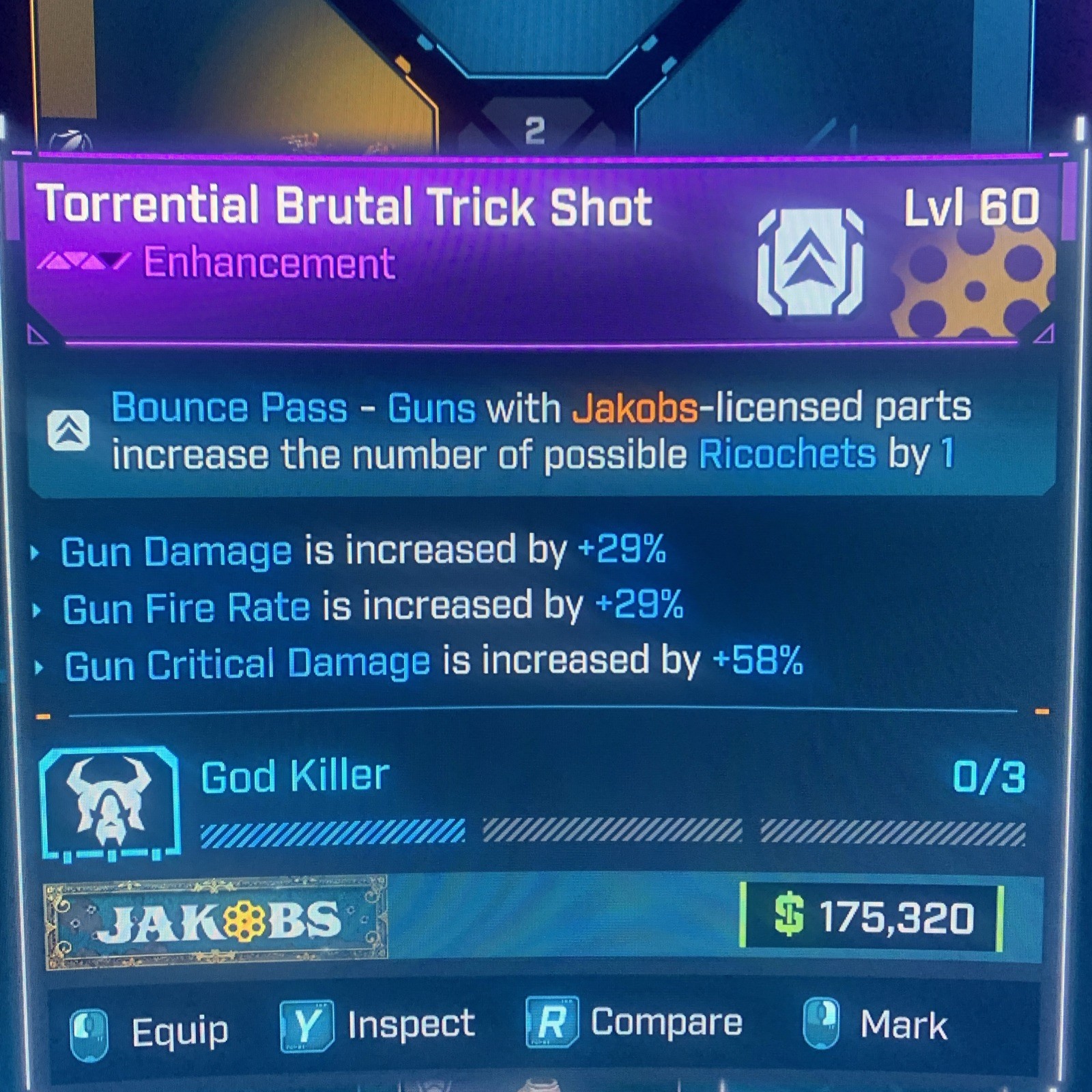 Borderlands 4⭐️LVL 60 GOD ROLL JAKOBS ENHANCEMENT PURPLE ⭐️All PLATFORM