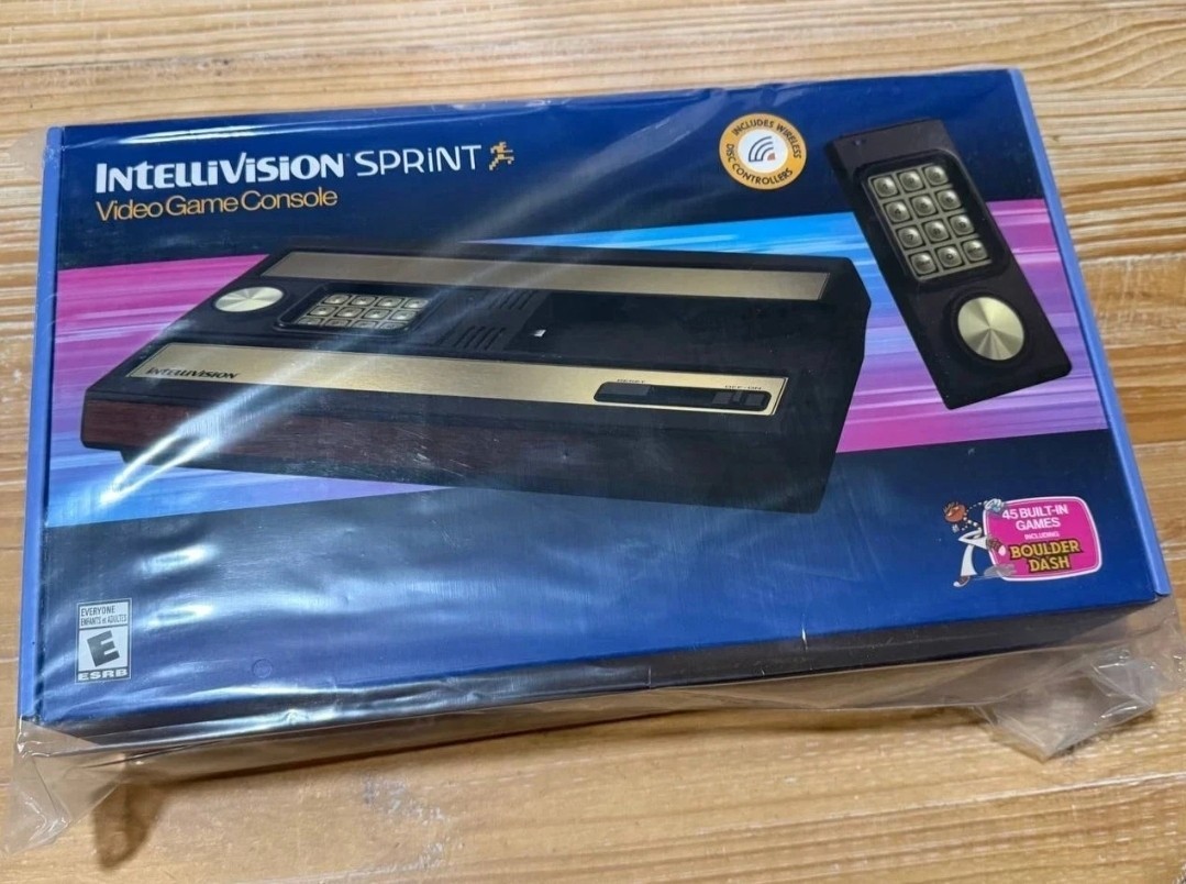 2026 New Intellivision Sprint HDMI Console 45 Games Classic Games New Sealed