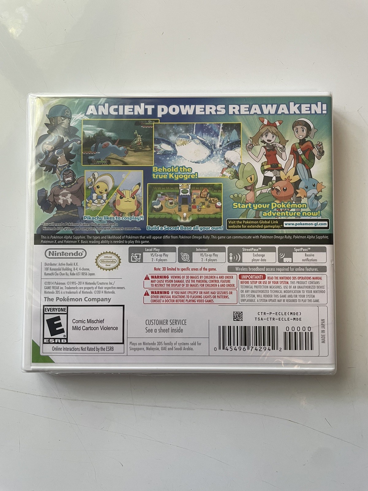 Pokemon: Alpha Sapphire (Nintendo 3DS, 2014) Brand New Factory Sealed
