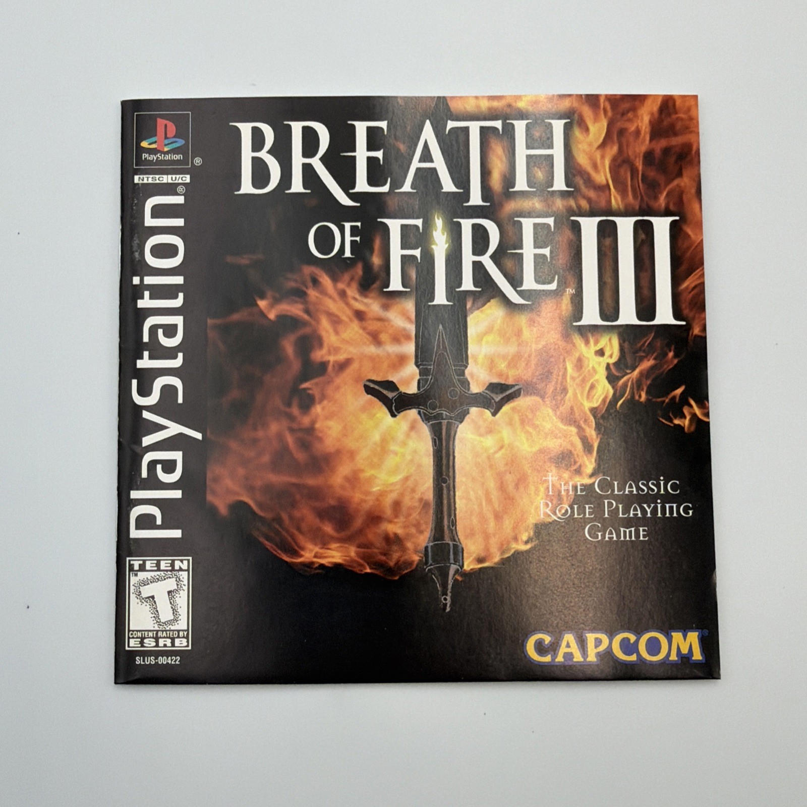 Breath of Fire III 3 Complete CIB +Registration Card-Black Label Playstation 🔥