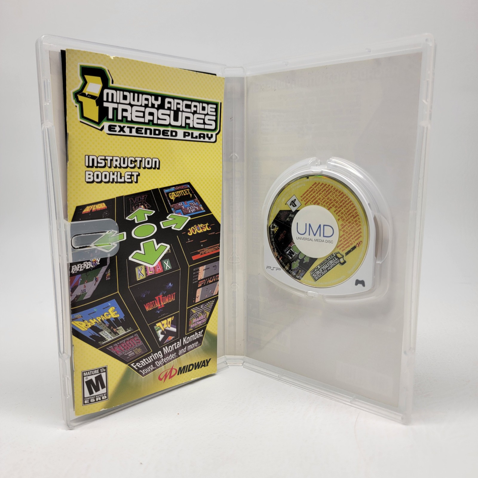 Midway Arcade Treasures Extended Play (Sony PSP, 2005) – Complete w/ Manual