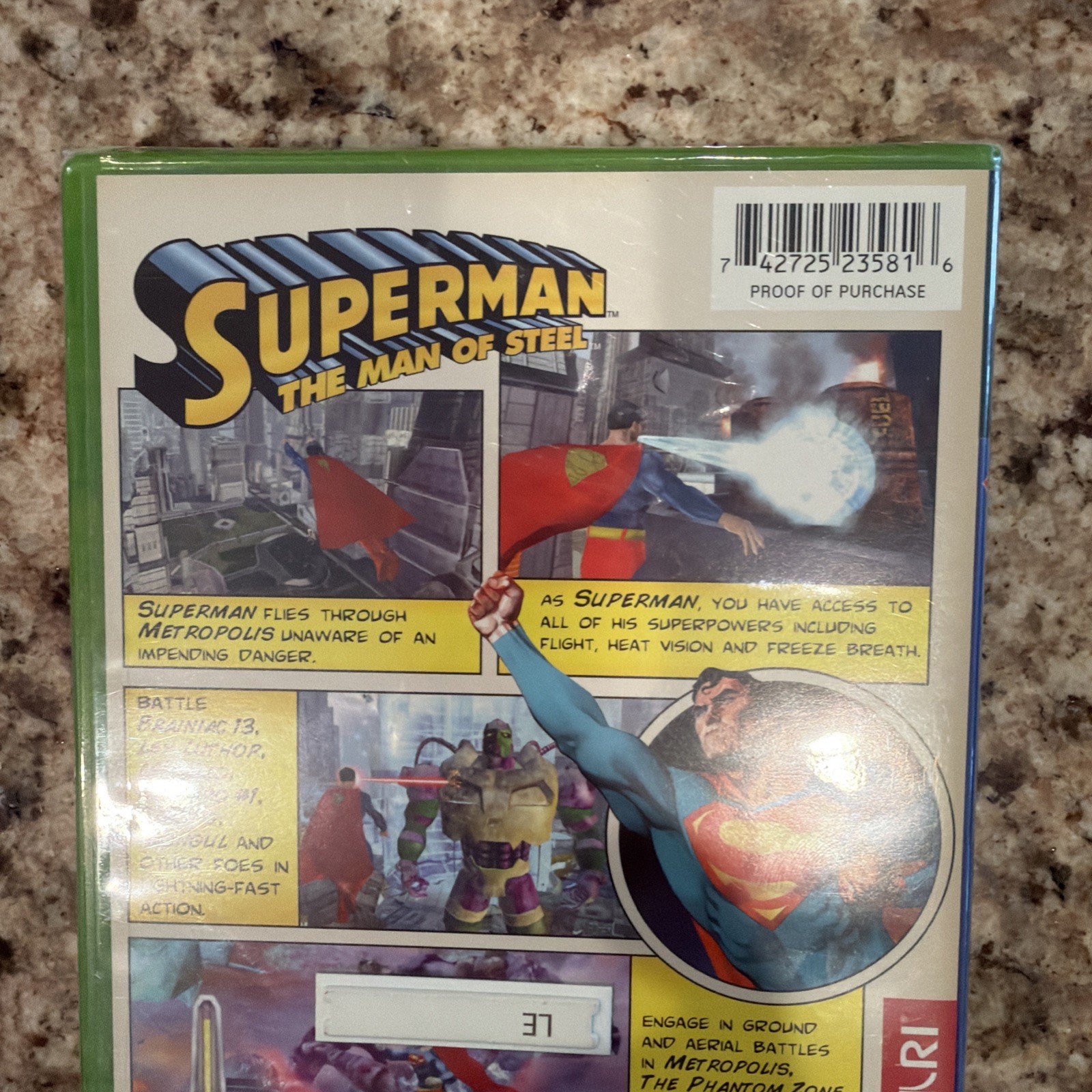Superman The Man of Steel Microsoft Xbox Video Game Brand New Factory Sealed