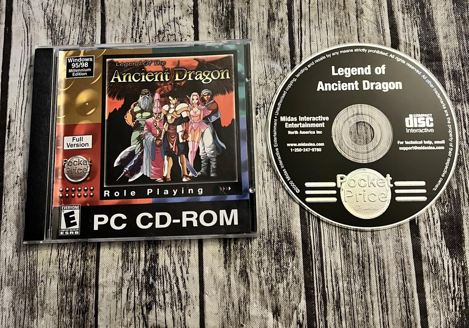 Legend Of The Ancient Dragon Midas Pocket Price Games – Rare Role Playing RPG
