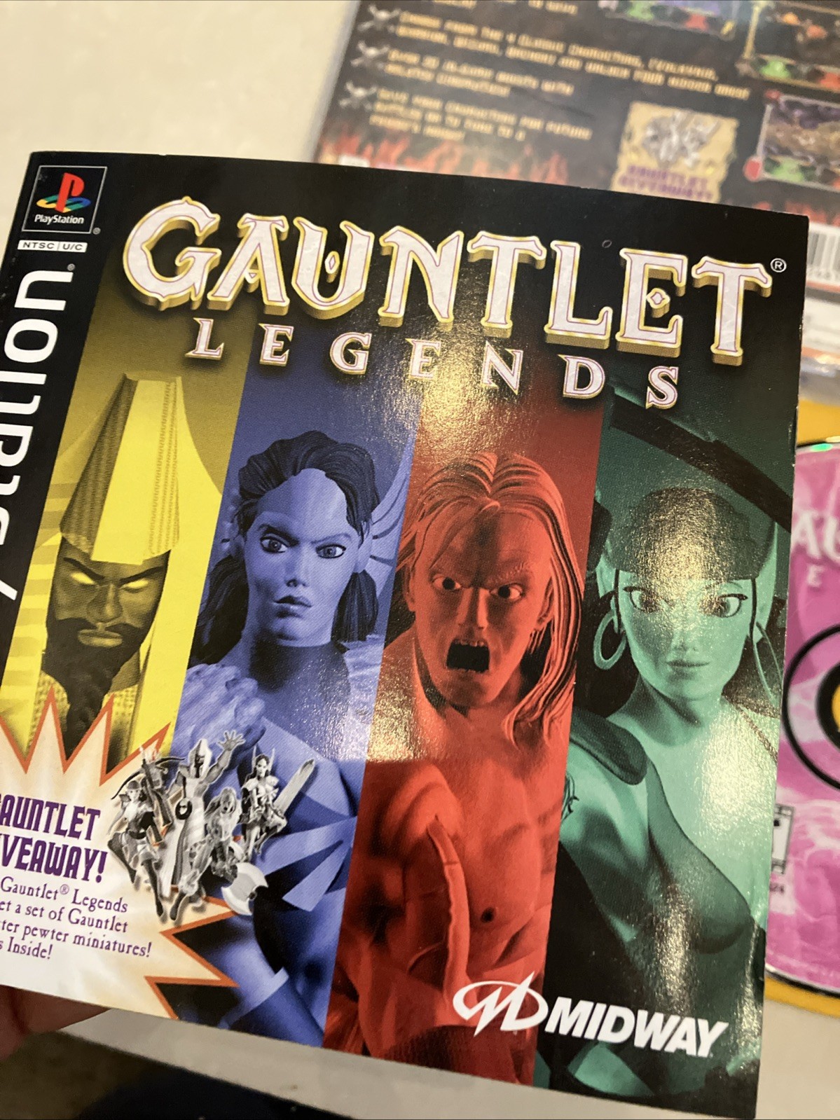 Gauntlet Legends PS1 CIB COMPLETE W MANUAL & REGISTRATION CARD TESTED