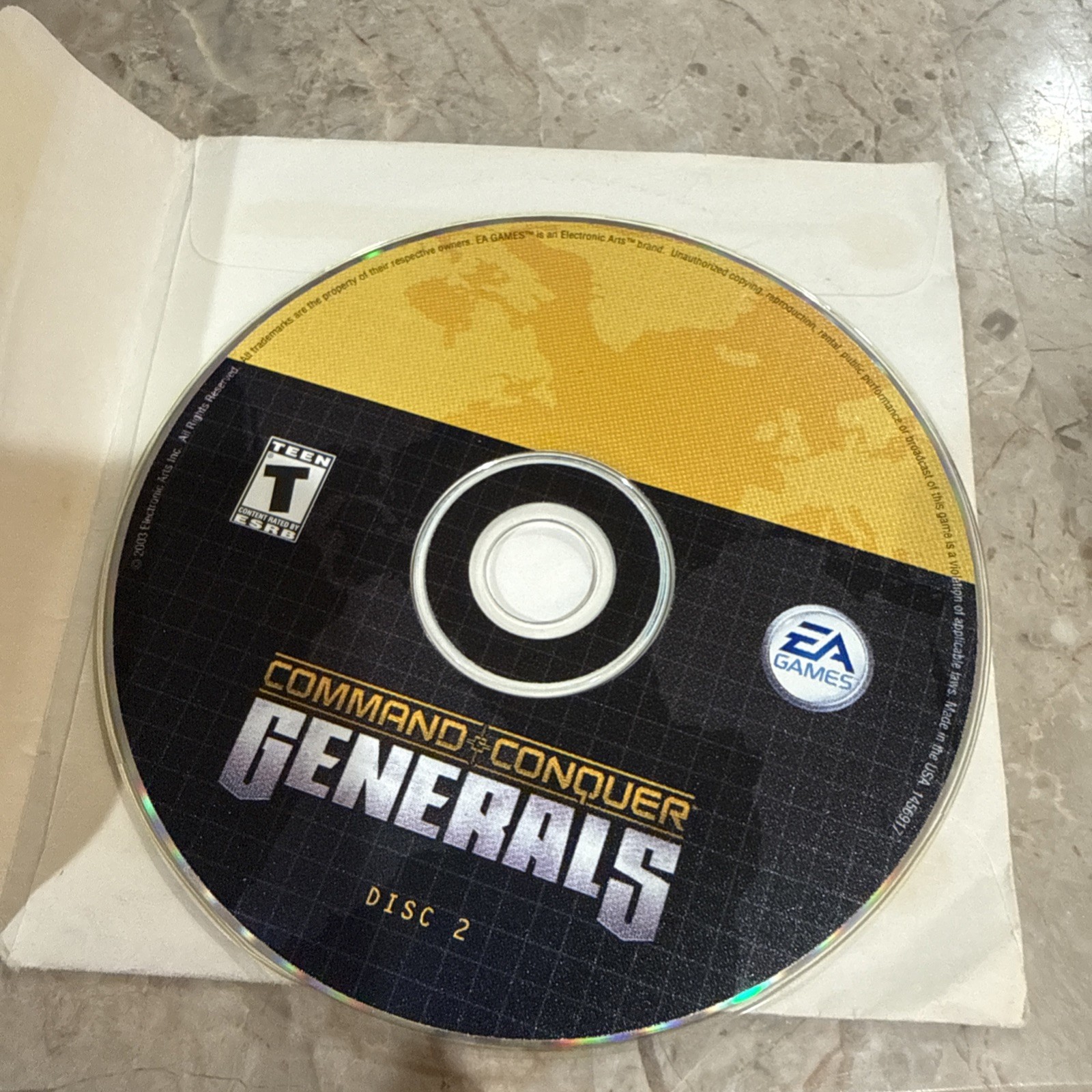 Command & Conquer Generals Disc 2 PC (disc only) 1995