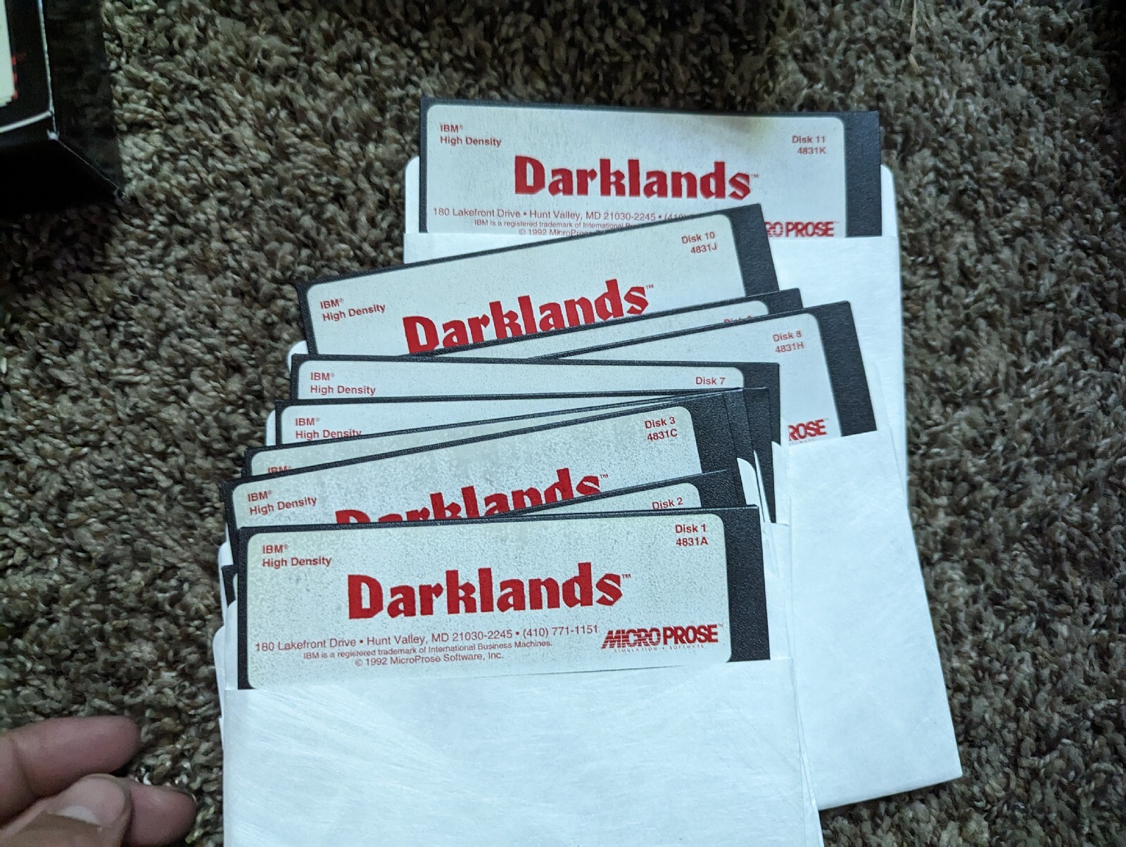 Darklands Microprose Classic RPG IBM 1992 PC Medieval Role Playing Big Box Game