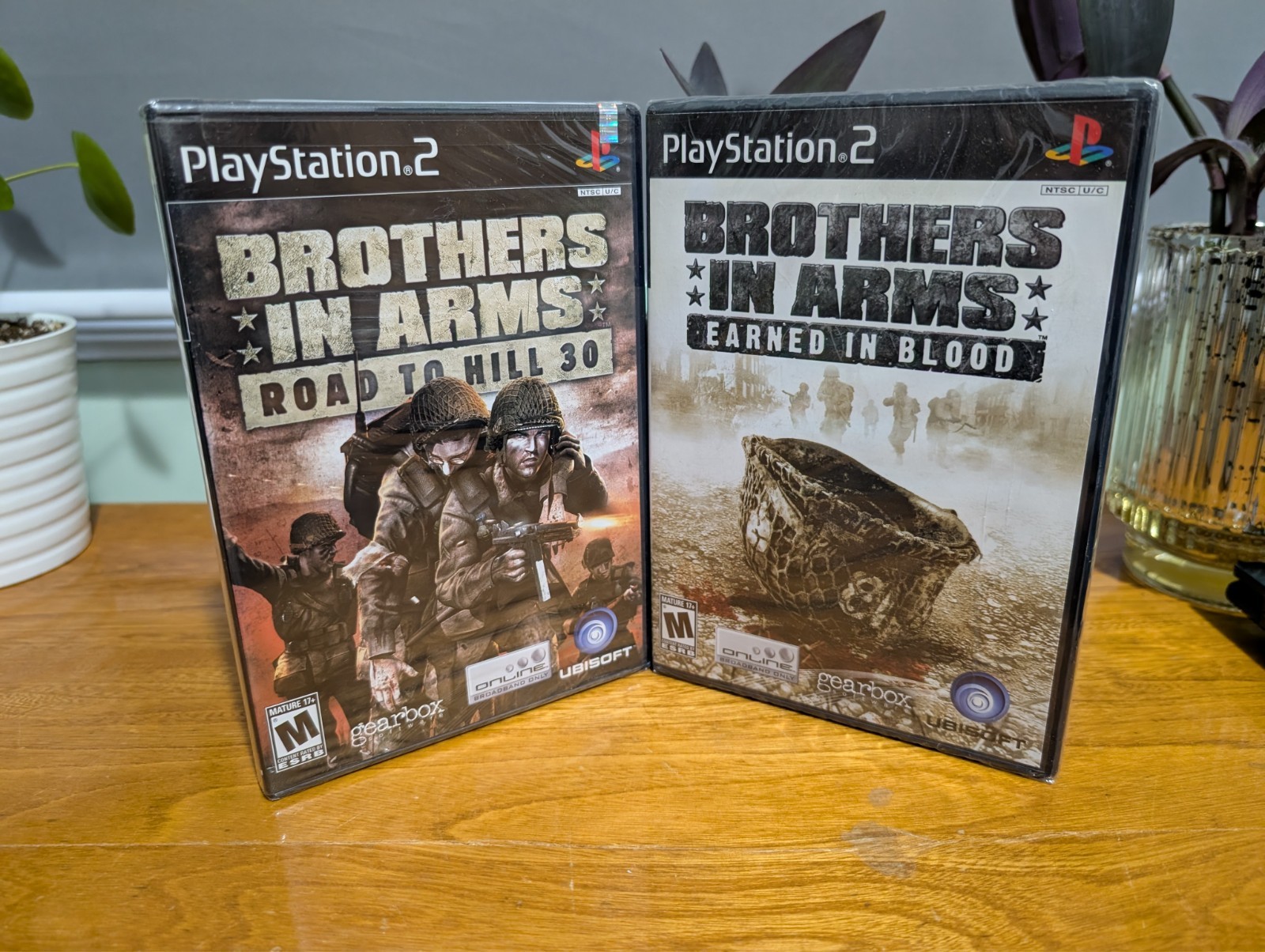 BROTHERS IN ARMS DUO FOR PLAYSTATION 2 PS2 * ROAD TO HILL 30 FIRST PRINT