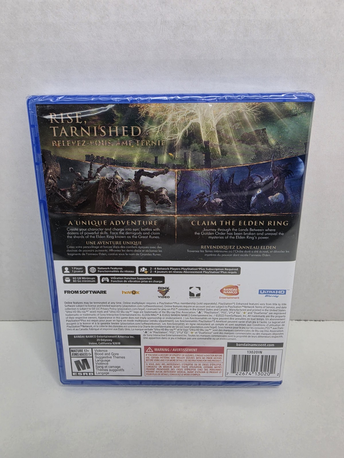 Elden Ring PS5 Sony PlayStation 5 Brand New Sealed Action RPG FromSoftware