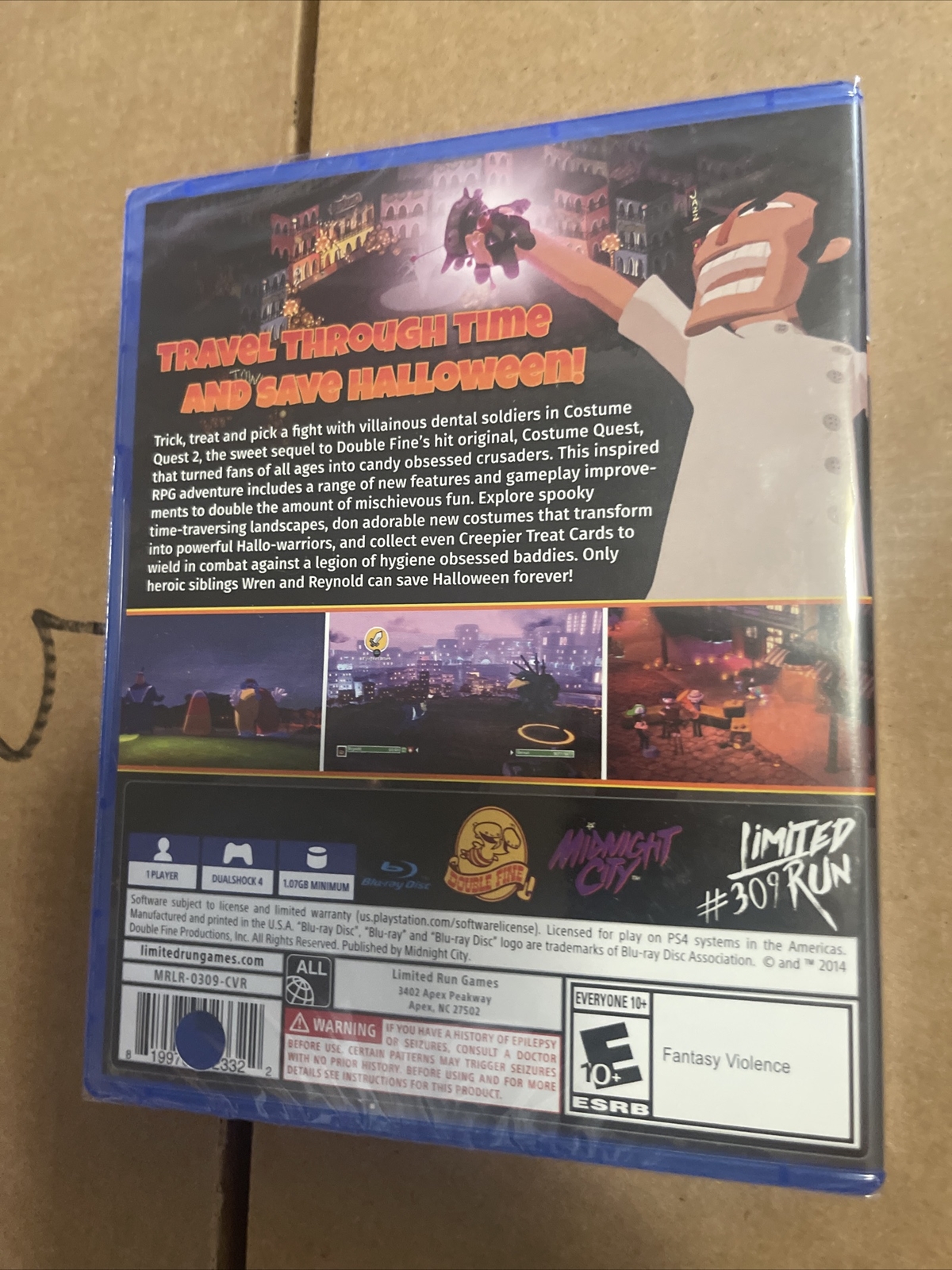 BRAND NEW Costume Quest 2 Limited Run Game #309 SEALED (Playstation 4, PS4)