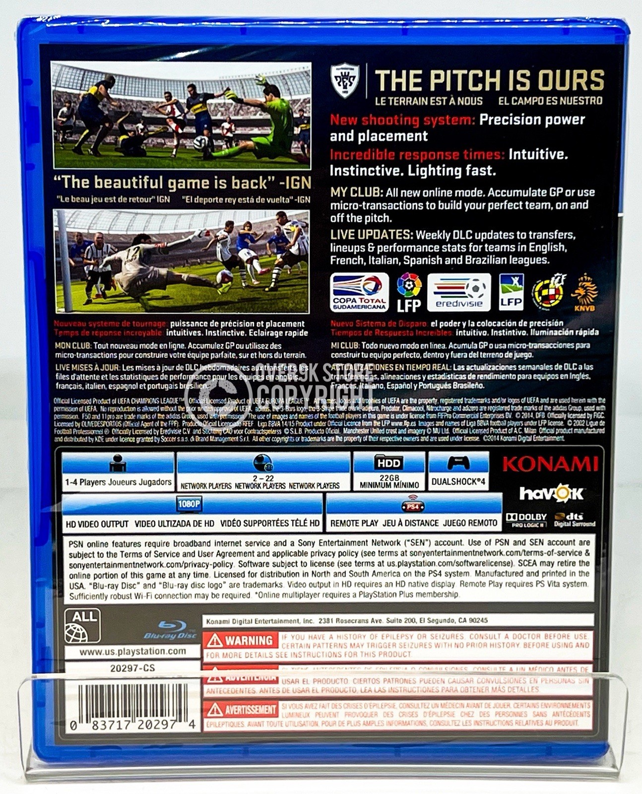 Pro Evolution Soccer PES 2015 + PES 2016 – PS4 – Brand New | Factory Sealed
