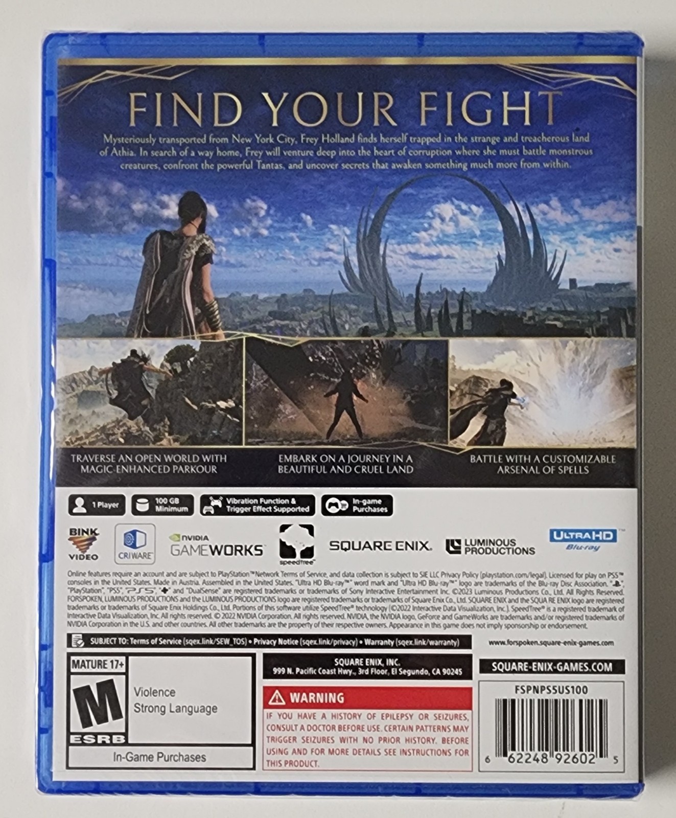 Square Enix Forspoken PlayStation 5 Action & Adventure M Mature 2023