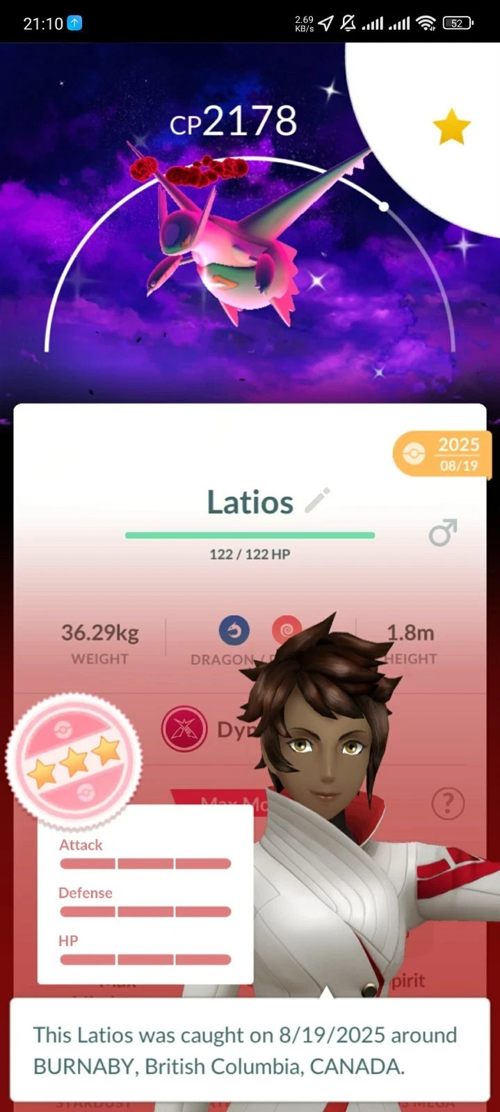Pokémon G0 — Dynamax Latios Dark Skies Bg Max Final