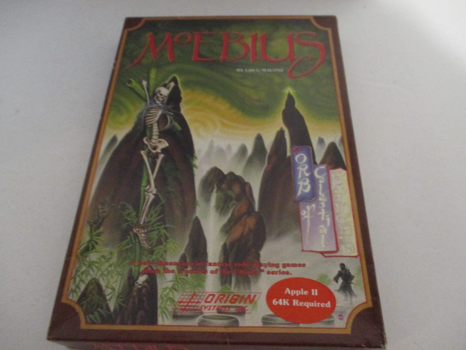 MoEbius Orb of Celestial Harmony Origin Systems Apple II PC Role Playing Game