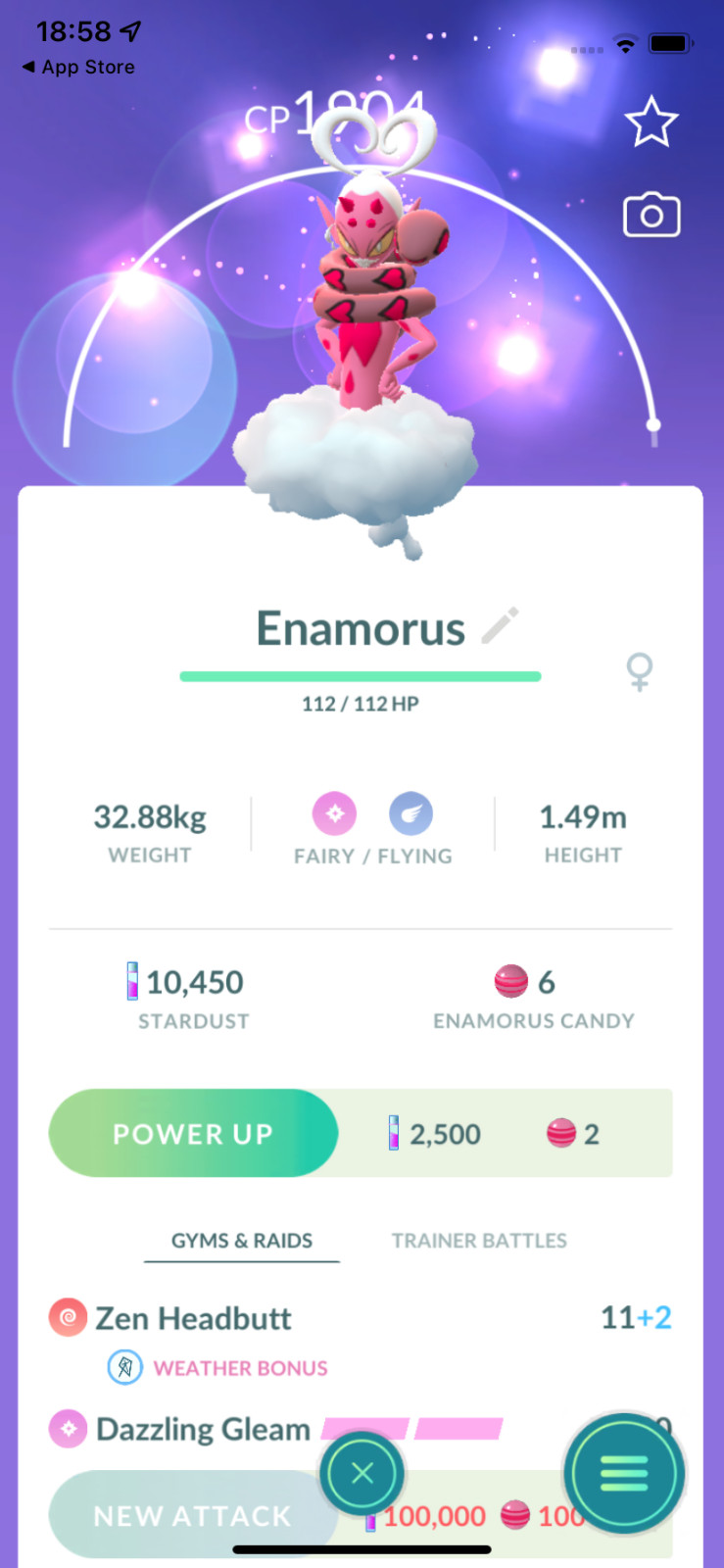 Pokemon TRADE – Enamorus Lv20 !! 30 Days Friendship Bonus !!