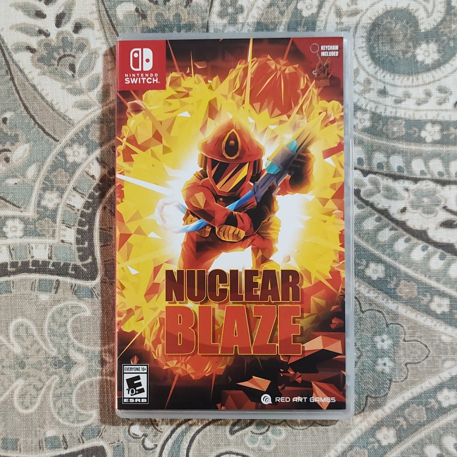 Red Art Games Nuclear Blaze Nintendo Switch Action Keychain Included E10+