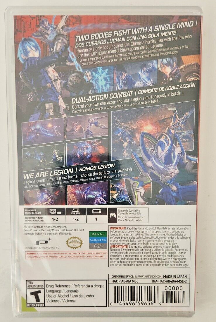 Astral Chain Switch Brand New Game (2019 Action/Adventure Hack & Slash)