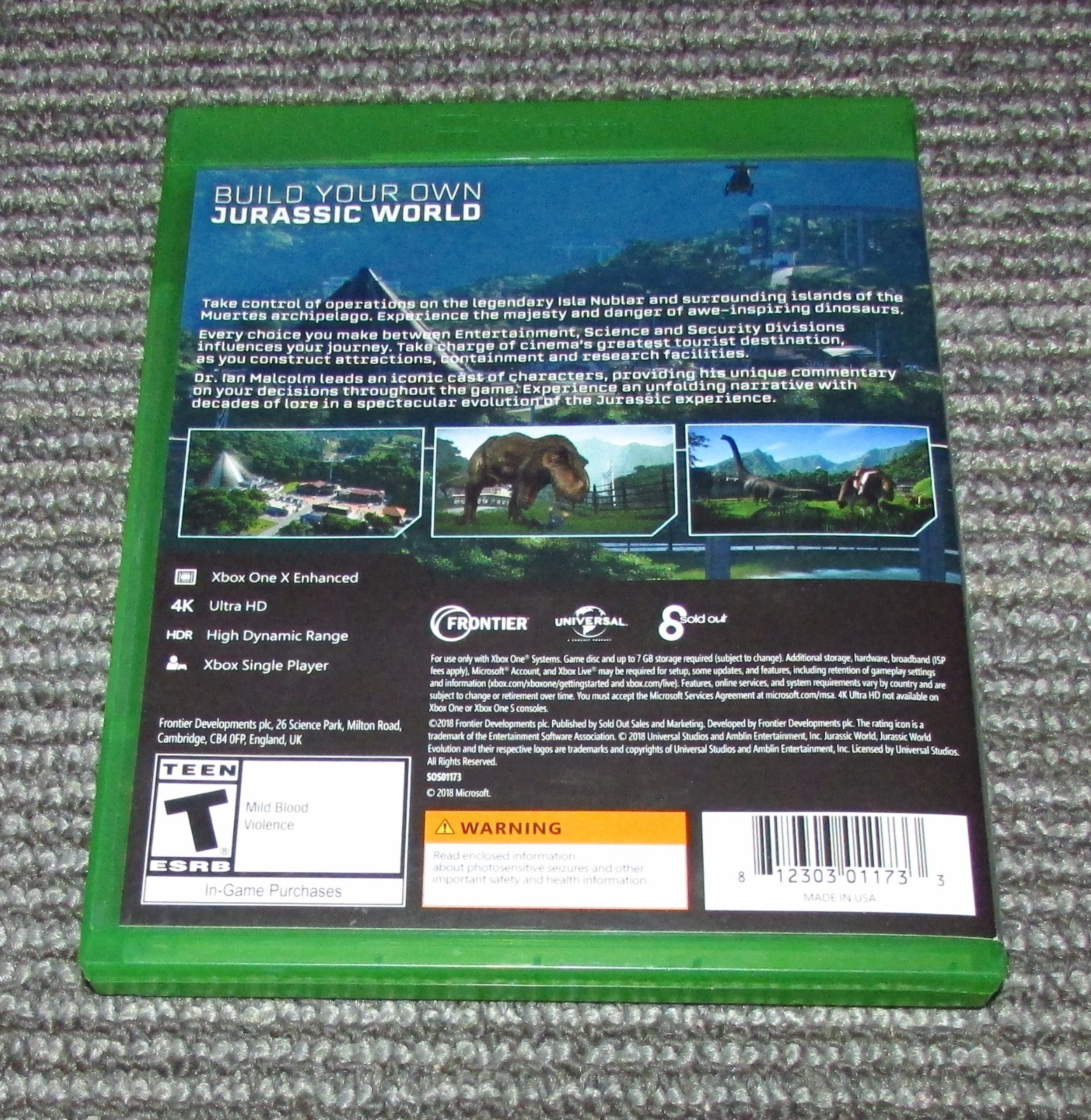 Jurasic World: Evolution (Microsoft Xbox One) Fast Free Shipping