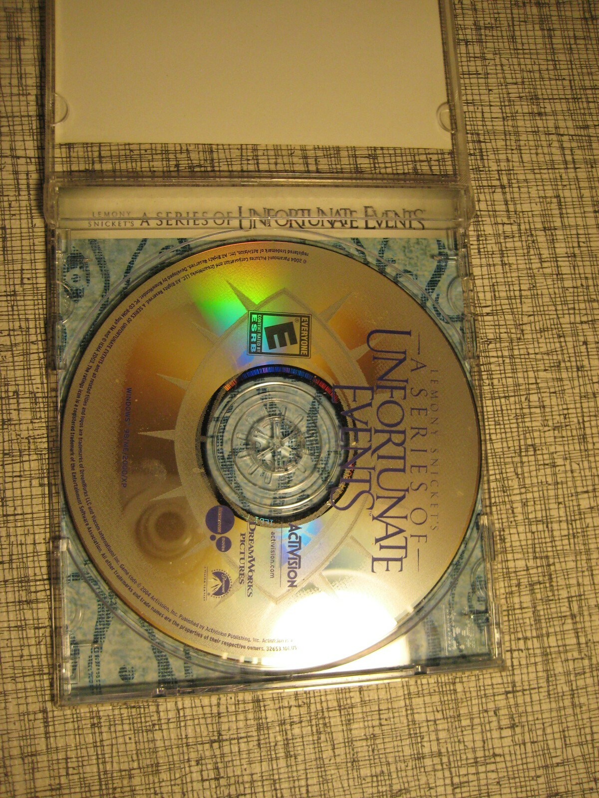 A Series of Unfortunate Events Activision Game 2004 CDROM for PC
