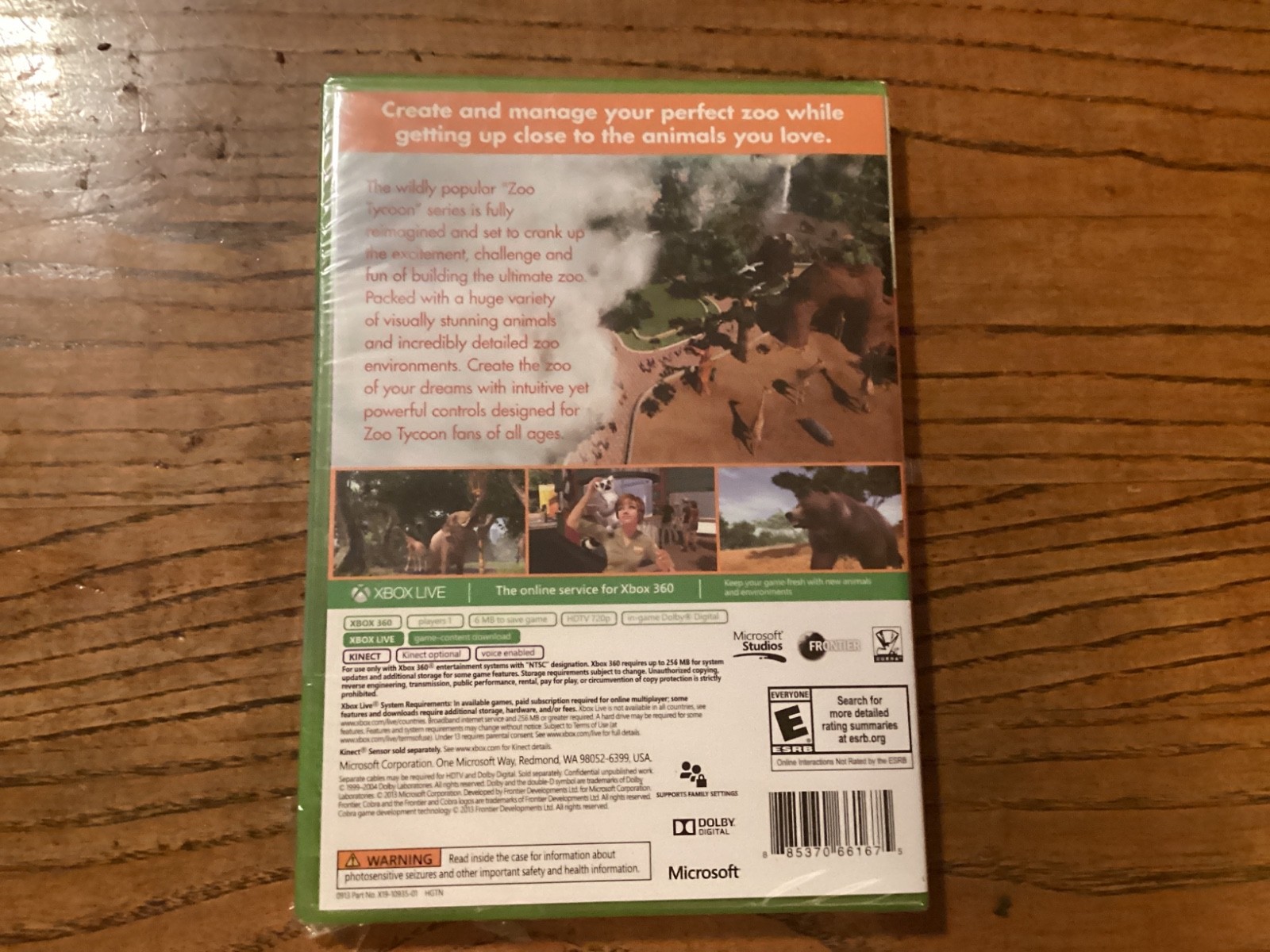 Zoo Tycoon, Microsoft Xbox 360, 2013, „E“, everyone, „Create your own zoo“, NEW