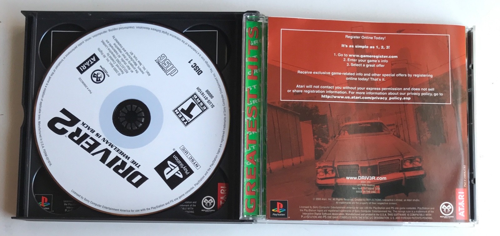Driver 1 & 2 Twin Pack – Sony PlayStation One – Complete with Stickers