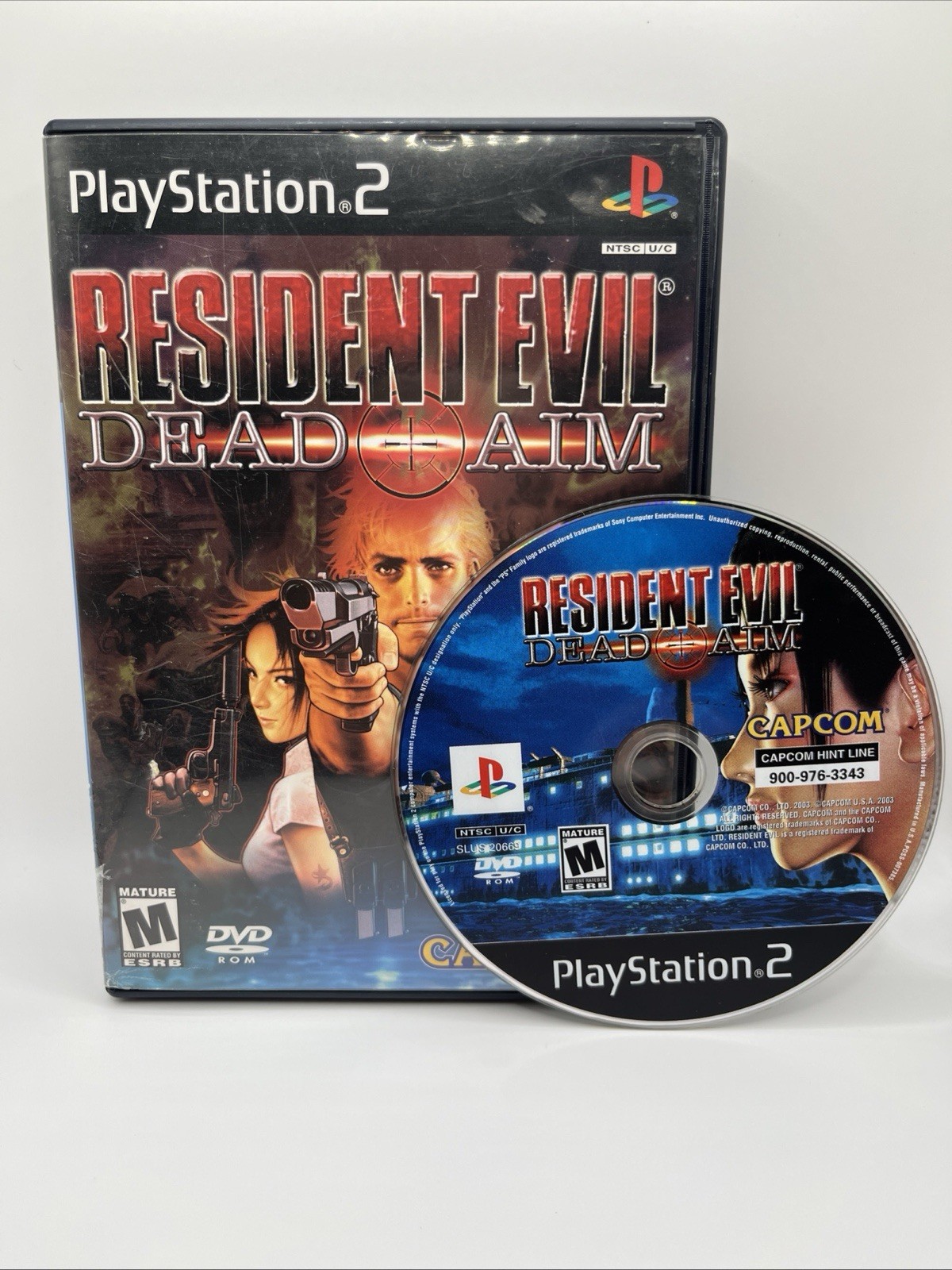 Resident Evil: Dead Aim (Sony PlayStation 2, 2003) Disc And Case