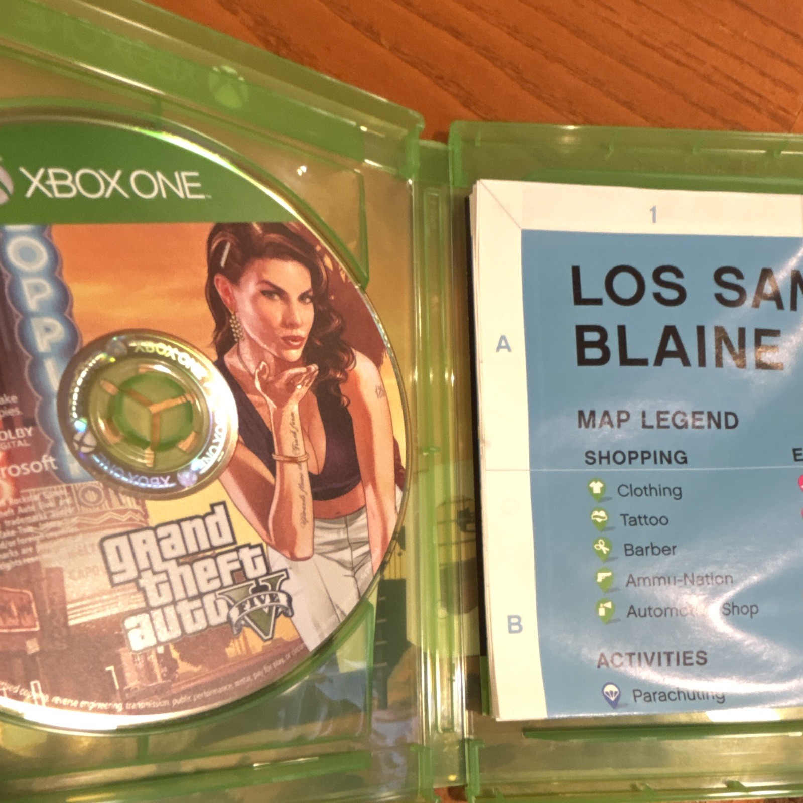 Rockstar Games Grand Theft Auto V Premium Edition Xbox One Disc Manual NTSC