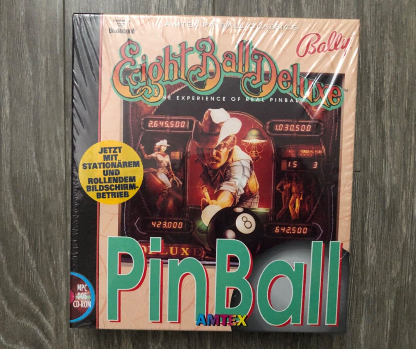 PC Eight Ball Deluxe Pinball CD-Rom Brand New Import Version