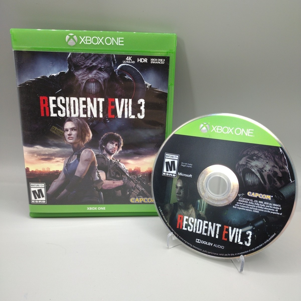 Resident Evil 3 Remake (Microsoft Xbox One, 2020) Video Game Tested Working