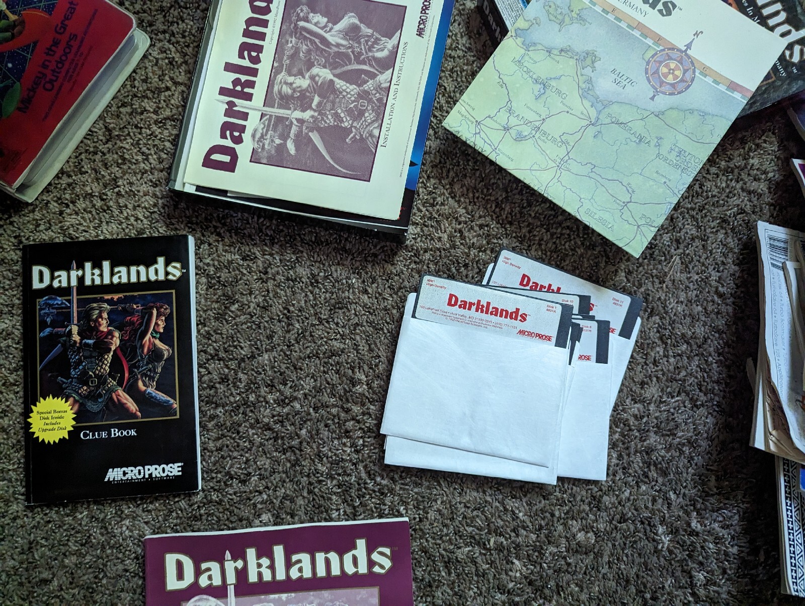 Darklands Microprose Classic RPG IBM 1992 PC Medieval Role Playing Big Box Game