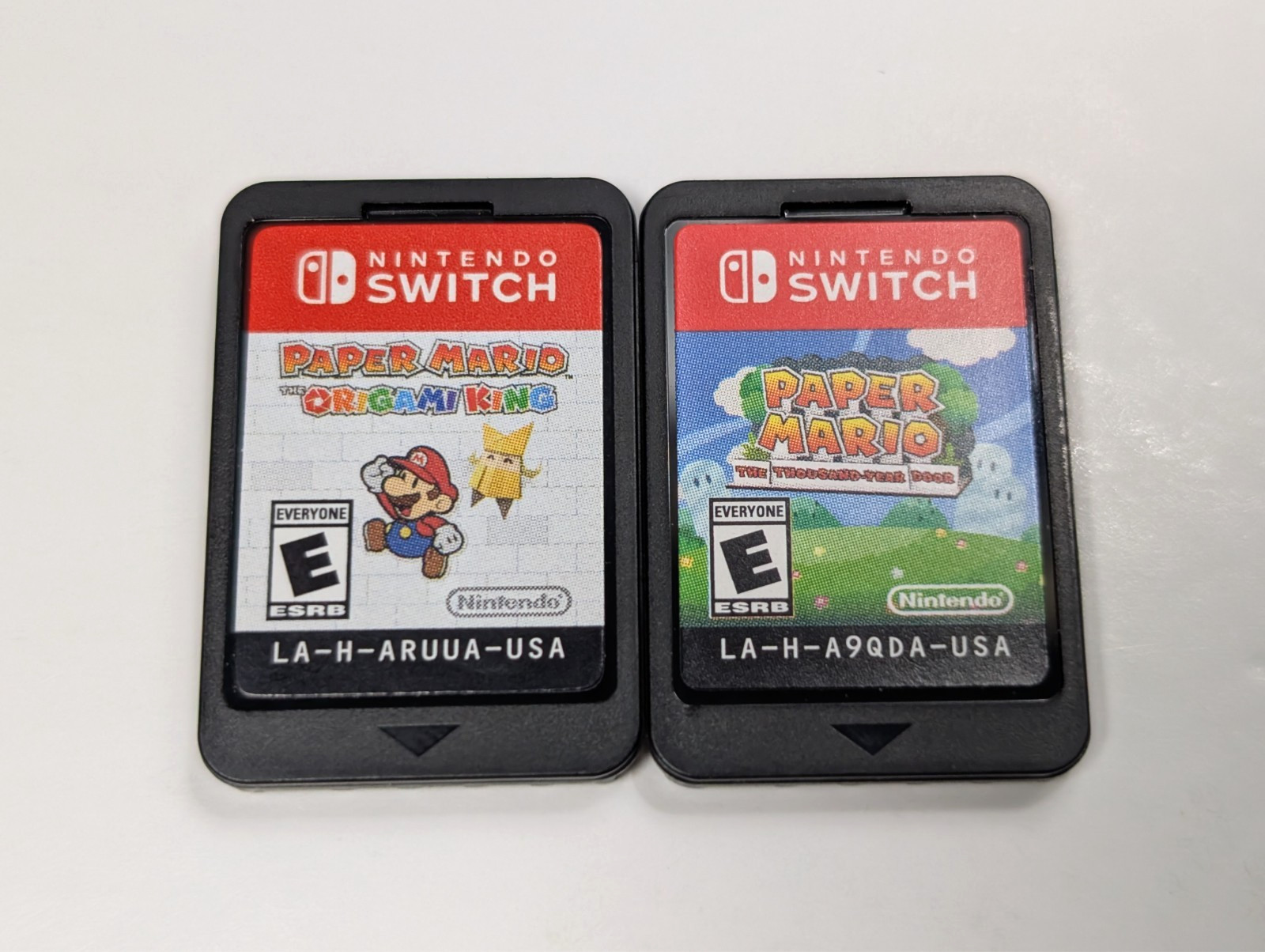 Paper Mario The Thousand Year Door + The Origami King Nintendo Switch lot of 2