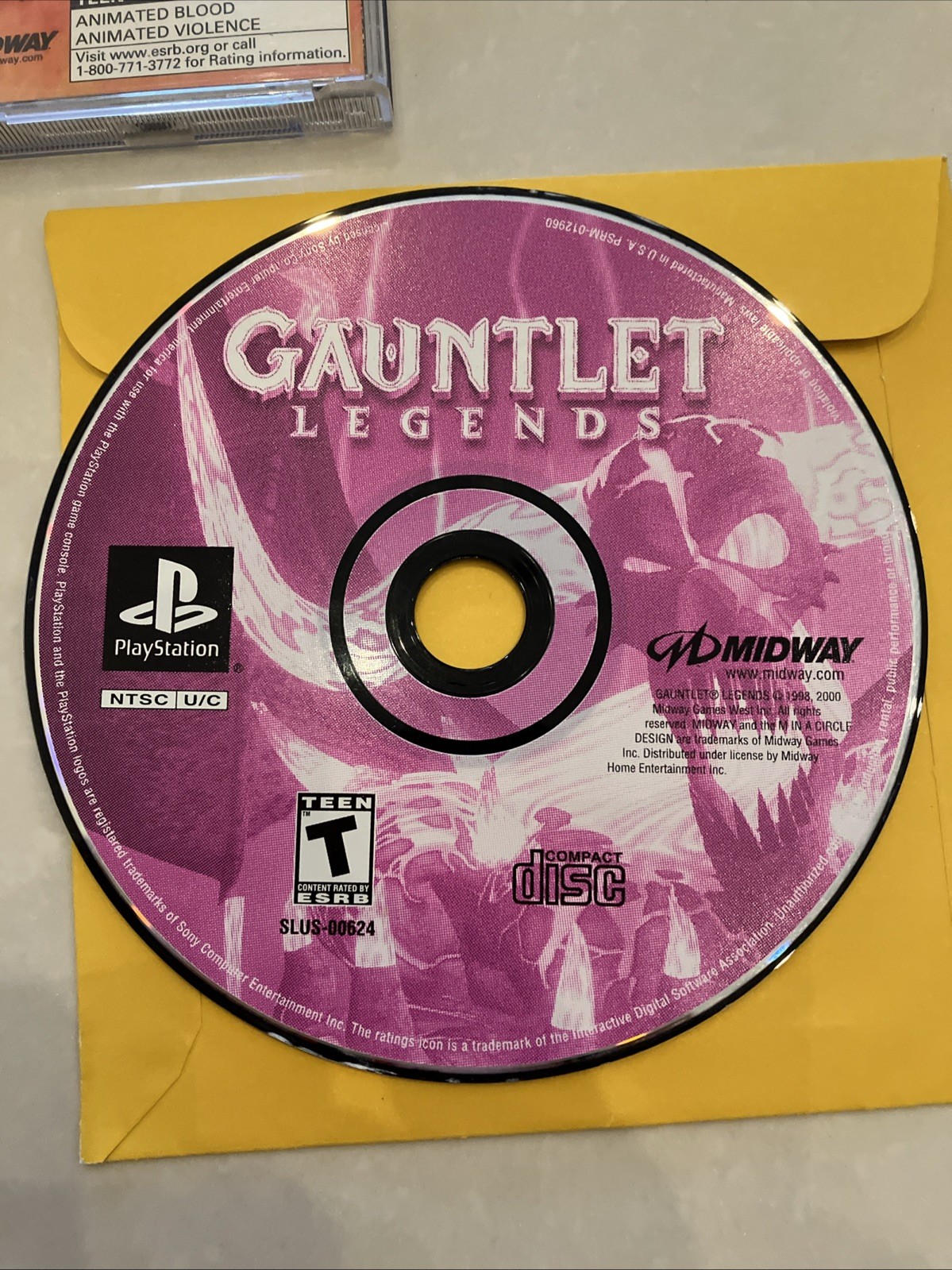 Gauntlet Legends PS1 CIB COMPLETE W MANUAL & REGISTRATION CARD TESTED