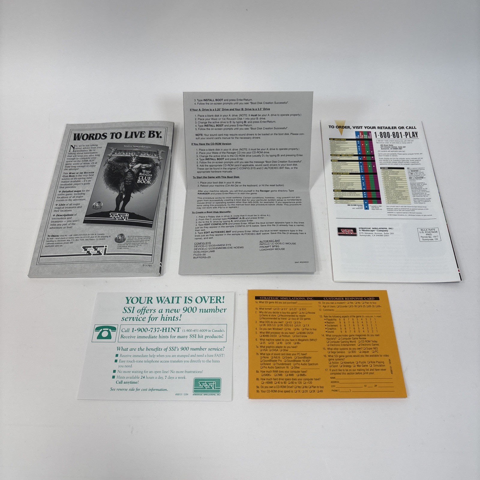 Advanced Dungeons And Dragons Dark Sun Wake Of The Ravager Big Box 3.5″ Floppy