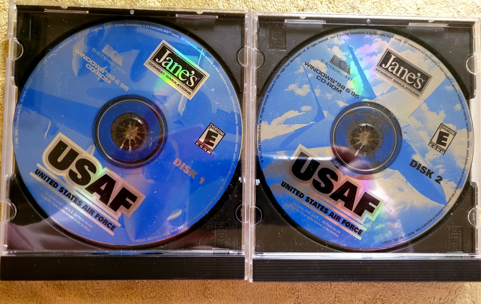 JANES COMBAT SIMULATIONS USAF United States Air Force PC CLASSICS CD-ROM GAME