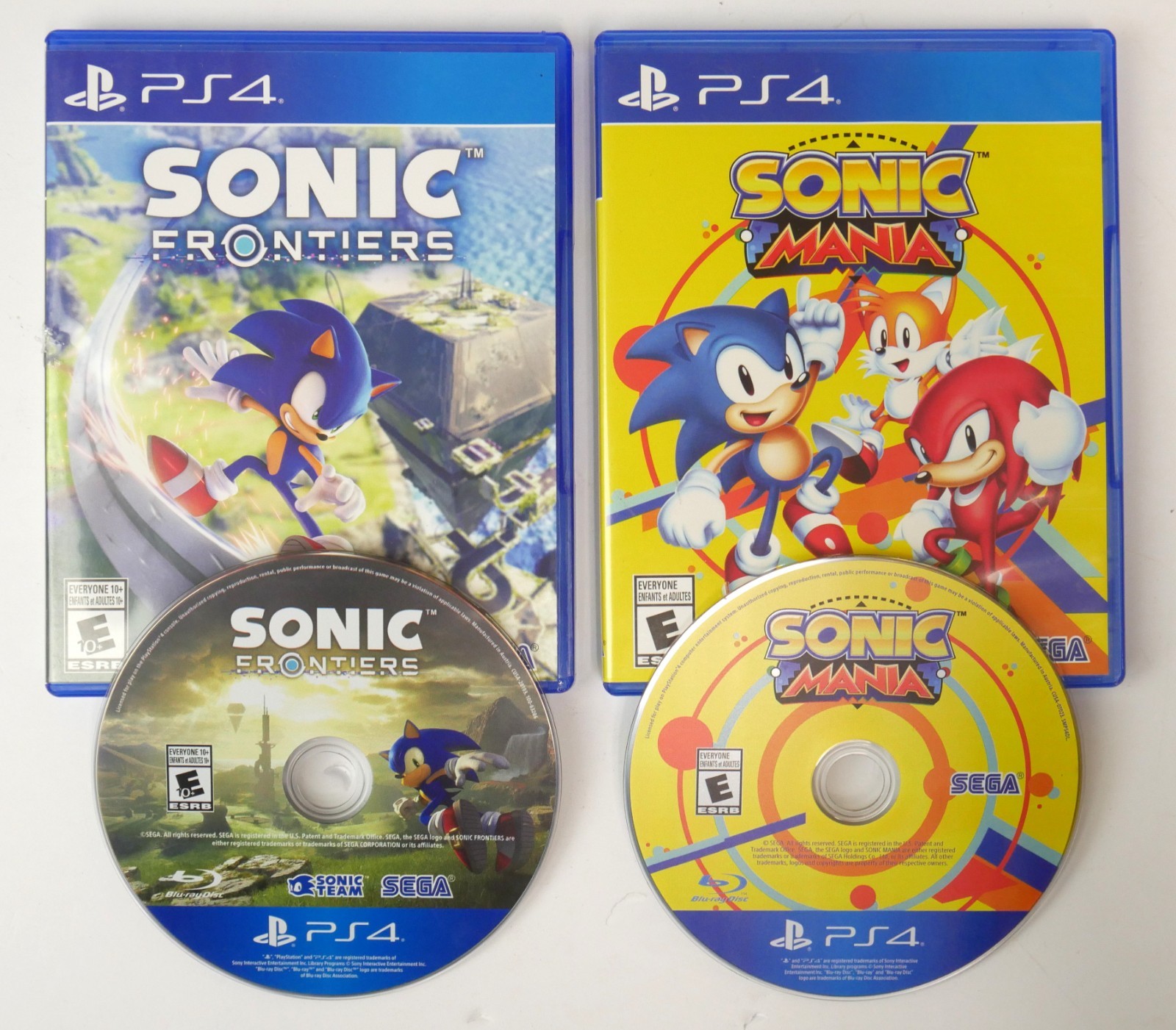 Sonic Mania (2017) & Sonic Frontiers (2022) PS4 Bundle