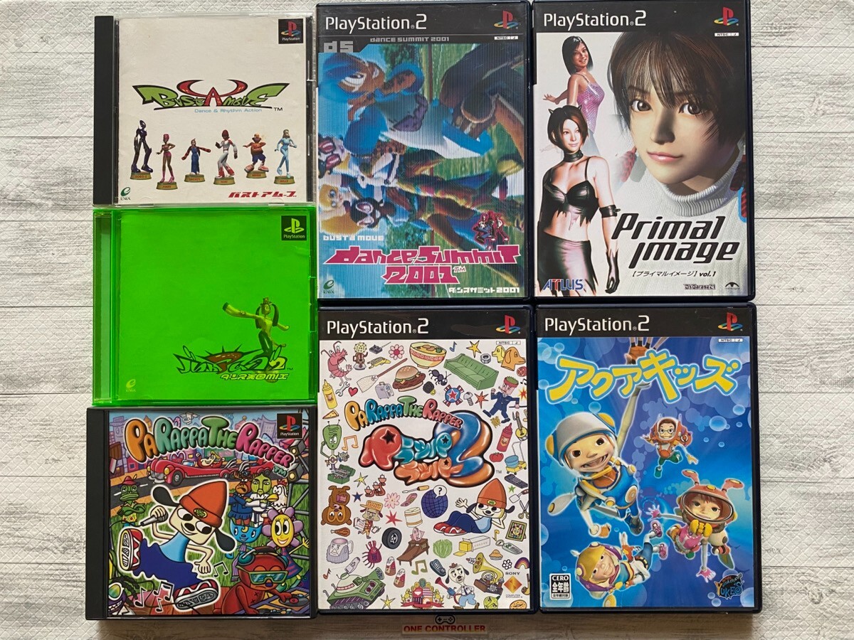 SONY PS 1 2 Bust A Move & PaRappa the Rapper & dance summit & Primal Aqua Kids