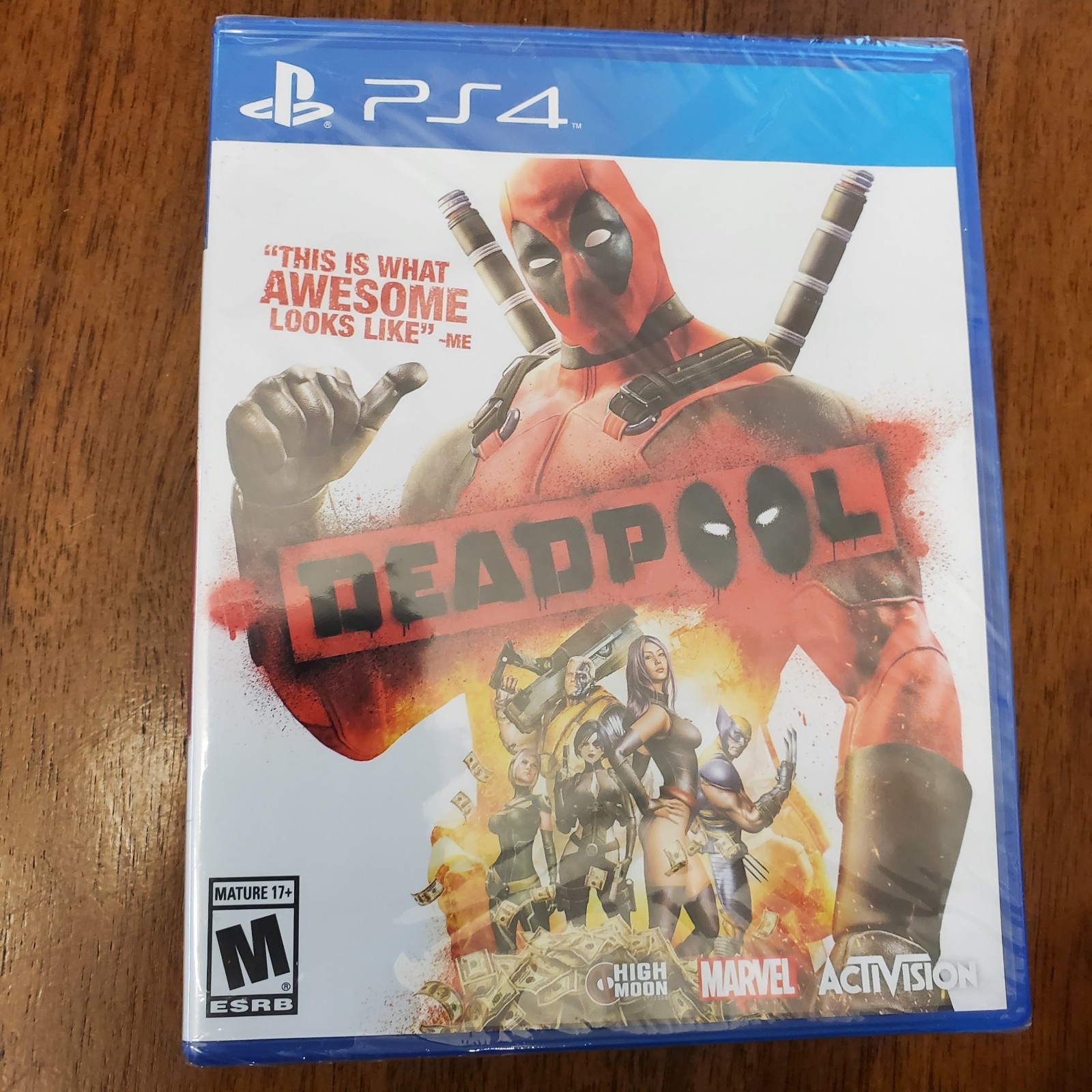 Factory Sealed Activision Deadpool PS4 Action Game 2015, Marvel, Loose Disk