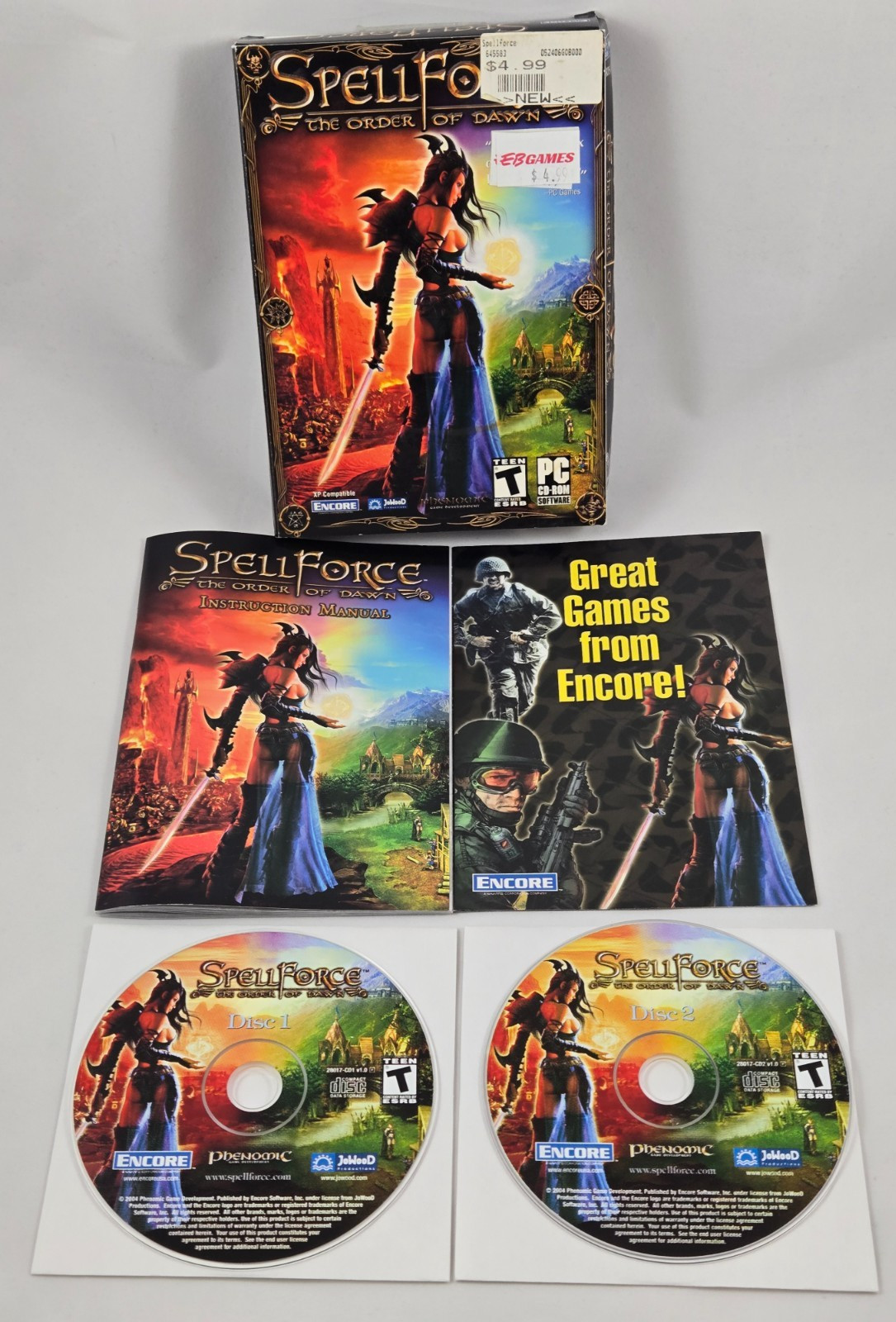 SpellForce The Order of Dawn PC Game 2004 Complete CIB w/ Product Key