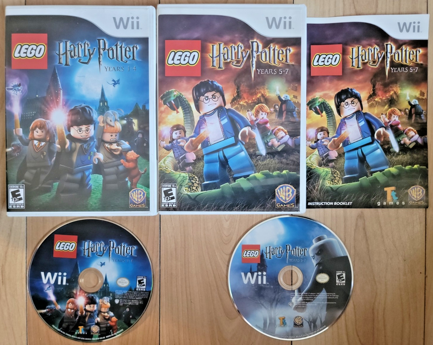 Lego Harry Potter: Years 1-4 & 5-7 Nintendo Wii Lot of 2 Games – TESTED READ