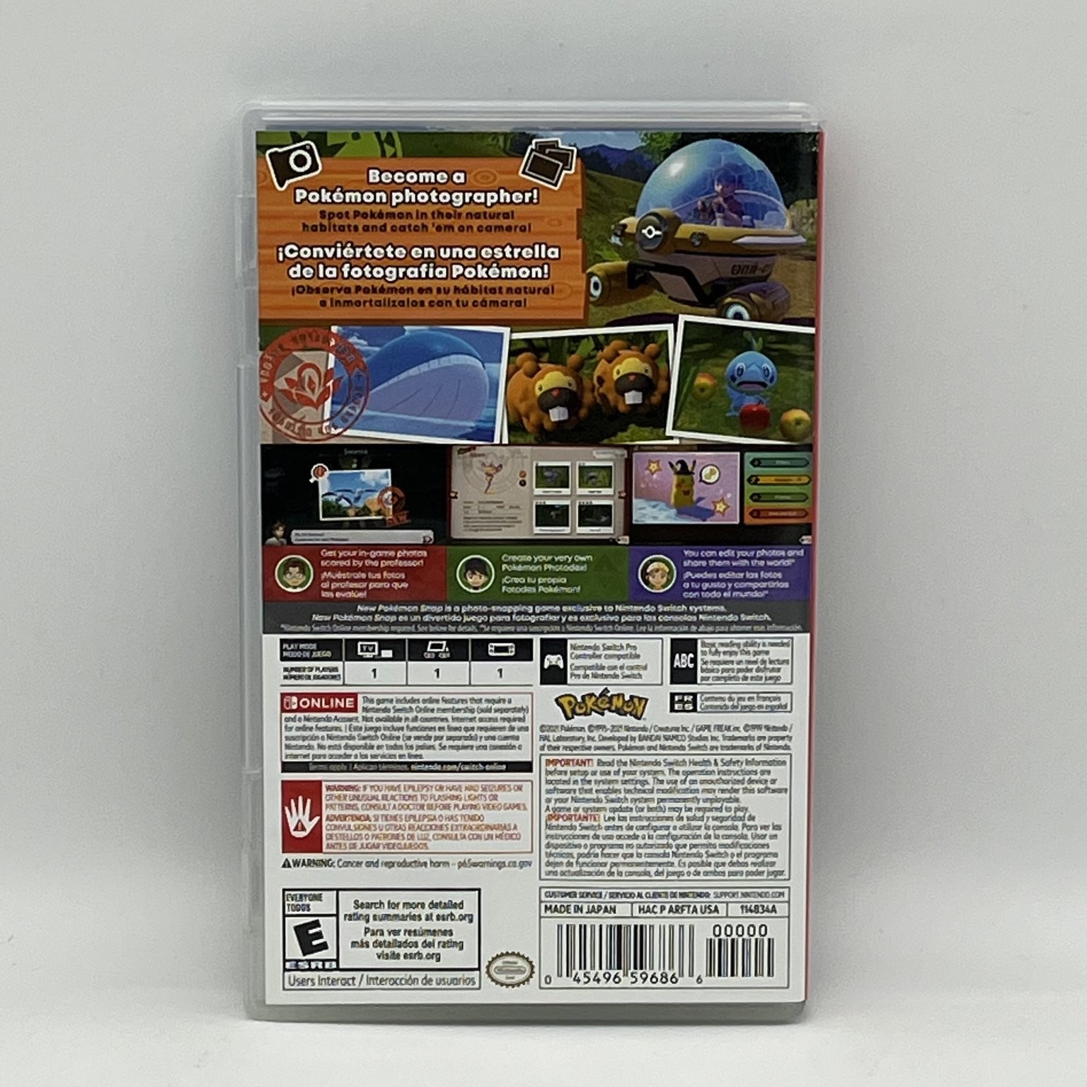 New Pokémon SNAP Nintendo Switch Video Game Photography Adventure
