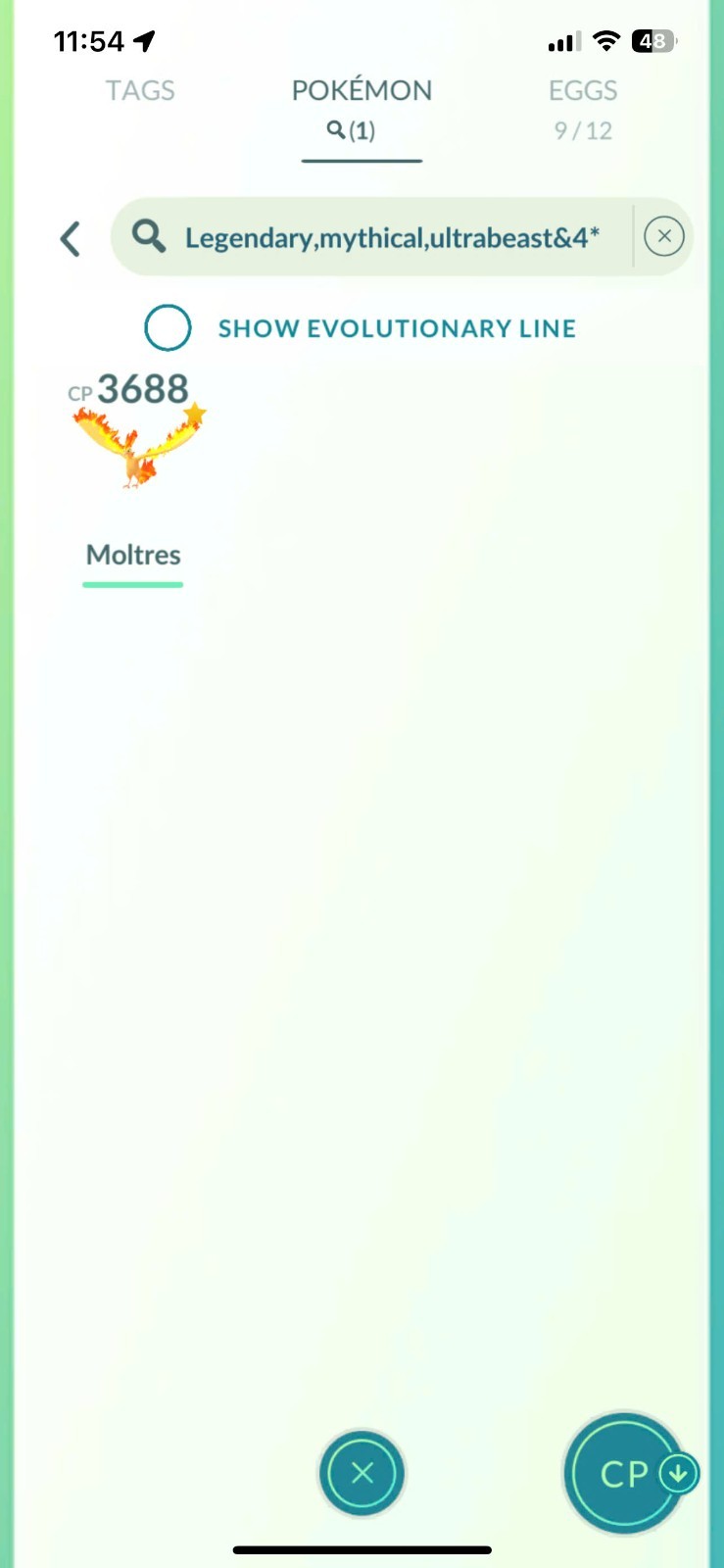 PoGo ✨ PTC A.C.C Hundo Moltres ✨LvL70 & Master Ball
