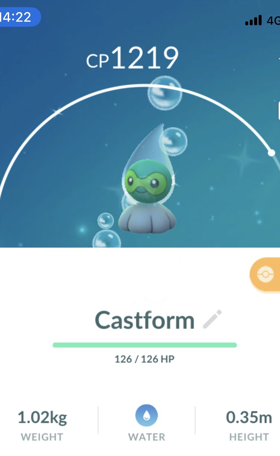 Shiny Castform Rainy Pokemon Trade Go Same/30 day Trading PVP Pokémon Gen3 Hoenn