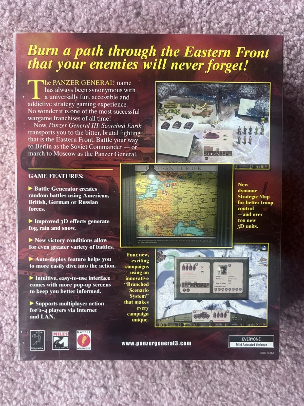 Panzer General III Scorched Earth by SSI 2000 Win 95/98 CD-ROM mint in shrink