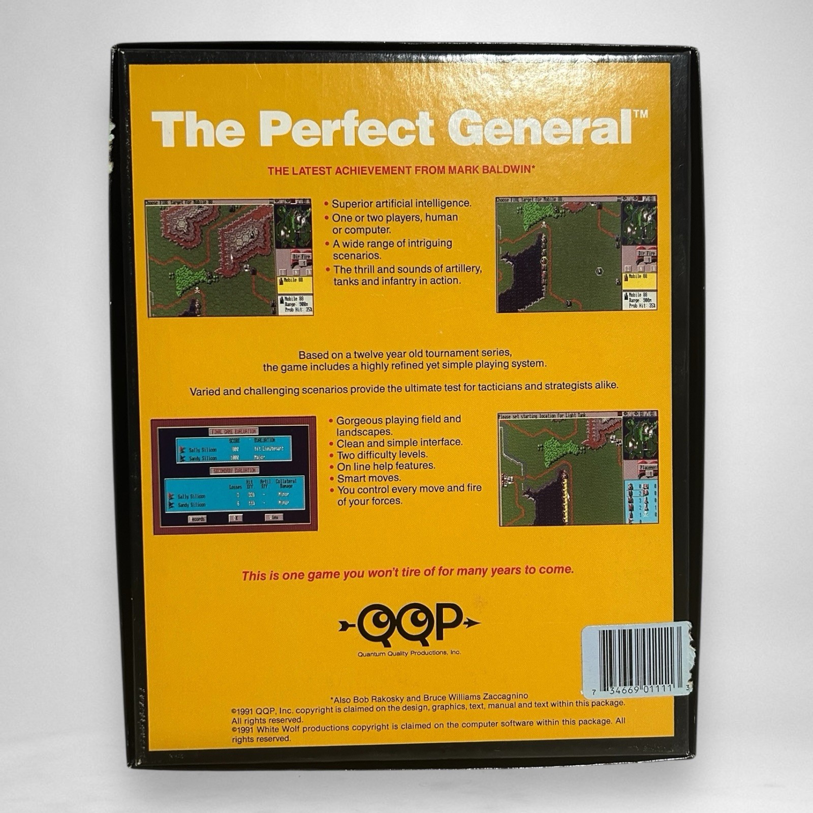 The Perfect General Commodore Amiga Game Floppy CIB