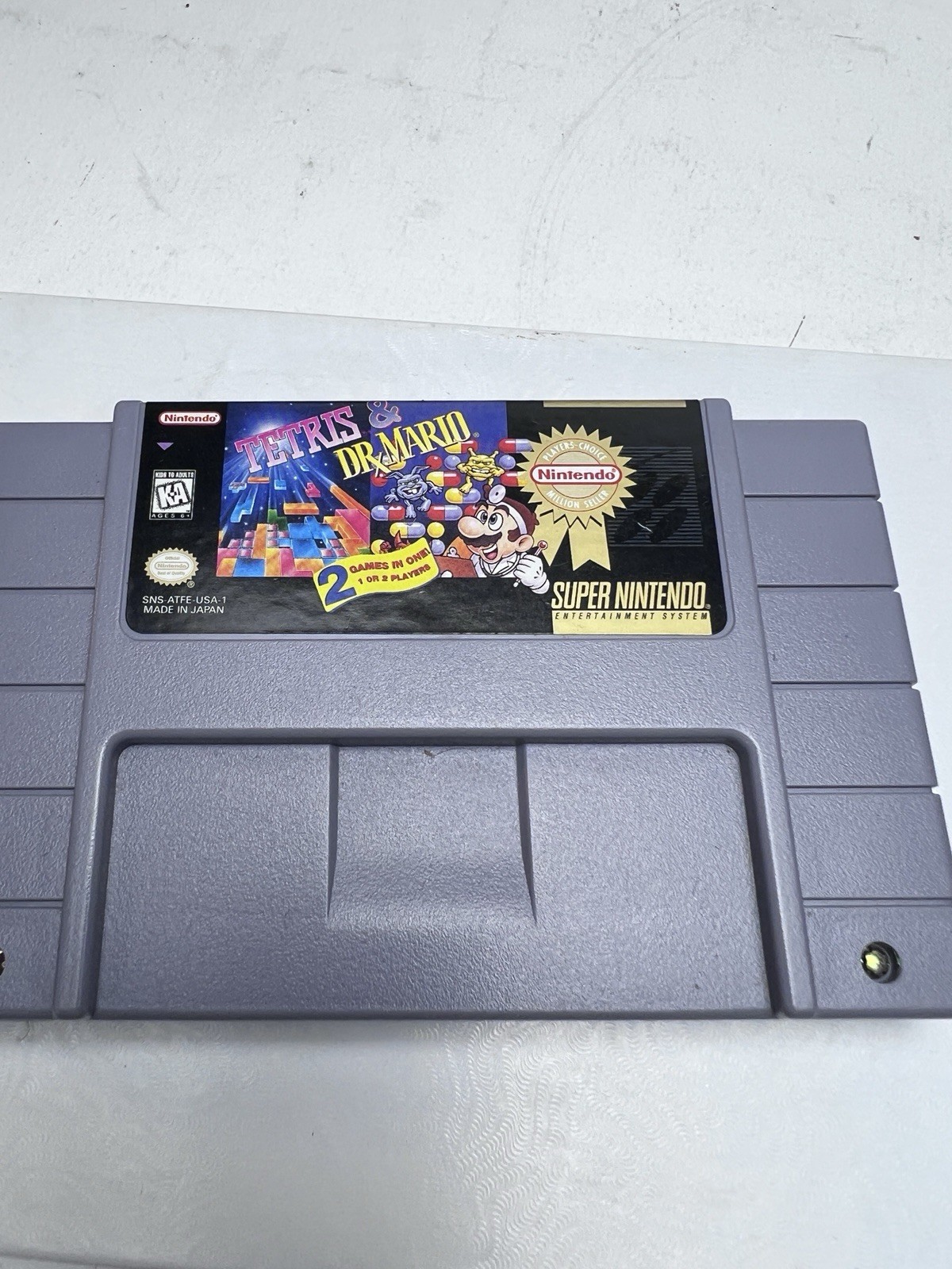 Tetris Dr. Mario SNES Nintendo NES Super Nintendo Entertainment System 1994