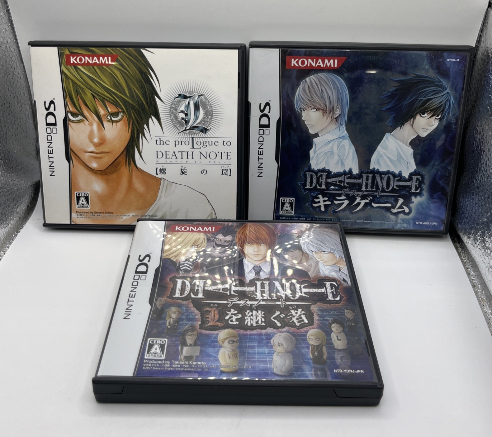 The Prologue to Death Note Lot Of 3 DS Games Complete Set JAPAN US SELLER TESTED