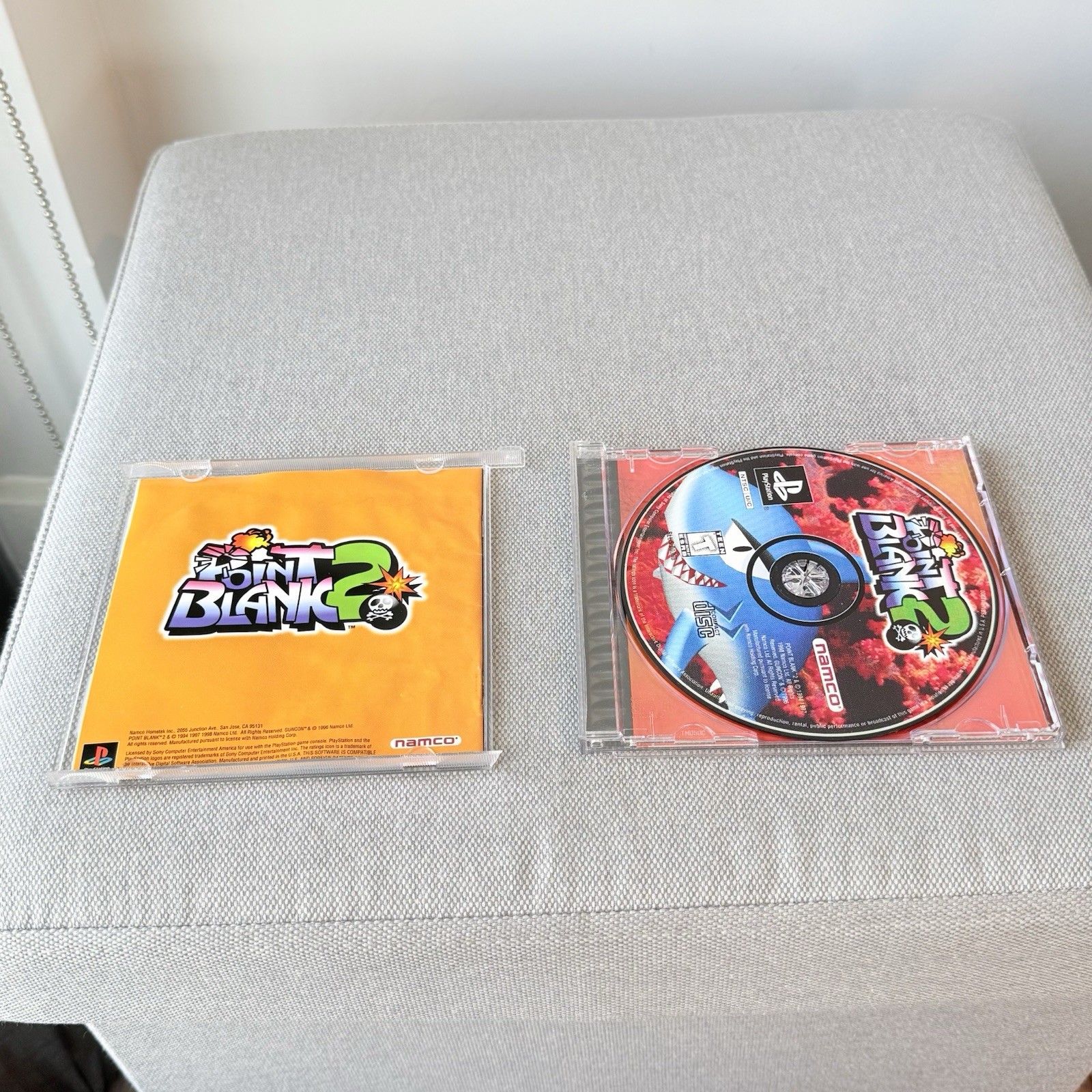 Point Blank 2 (Sony PlayStation 1, 1999) Game Disc in box w/booklet