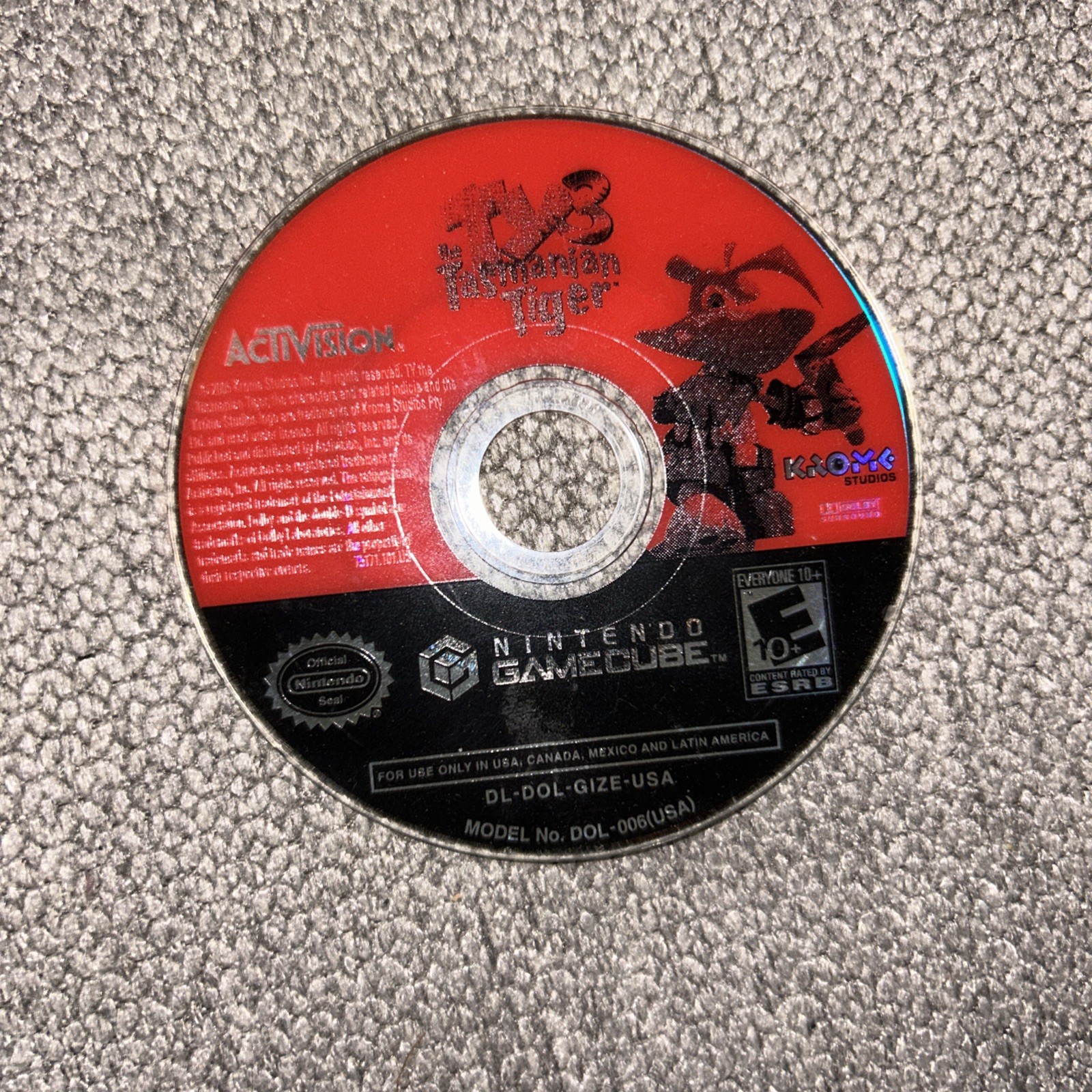 Ty the Tasmanian Tiger 3 Nintendo GameCube Disc Only