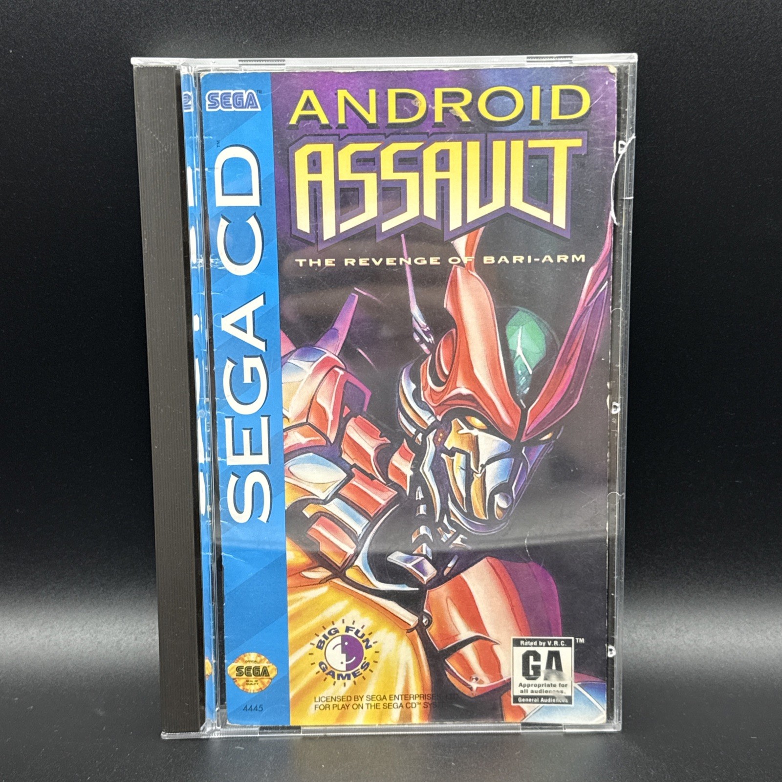 Android Assault: The Revenge of Bari-Arm (Sega CD, 1994) Authentic Complete CIB