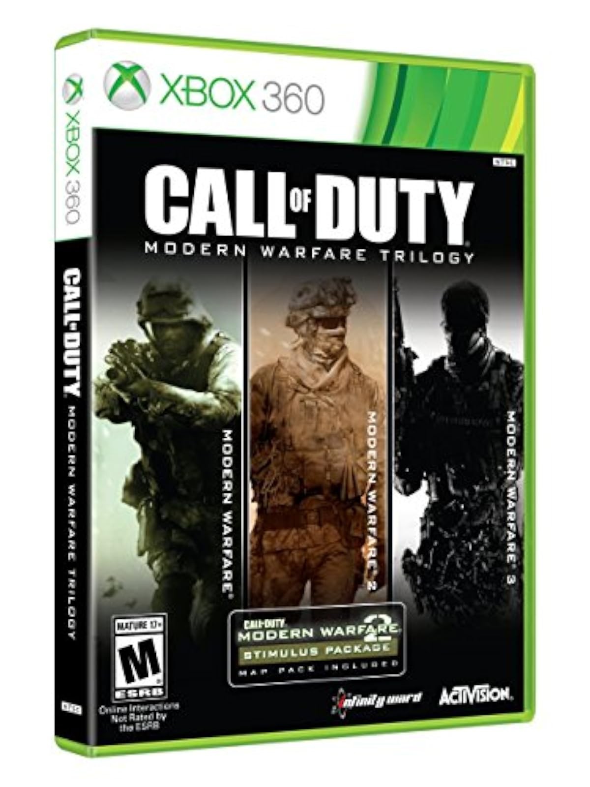 Call Of Duty Modern Warfare Collection Trilogy For Xbox 360 COD Shooter 4E